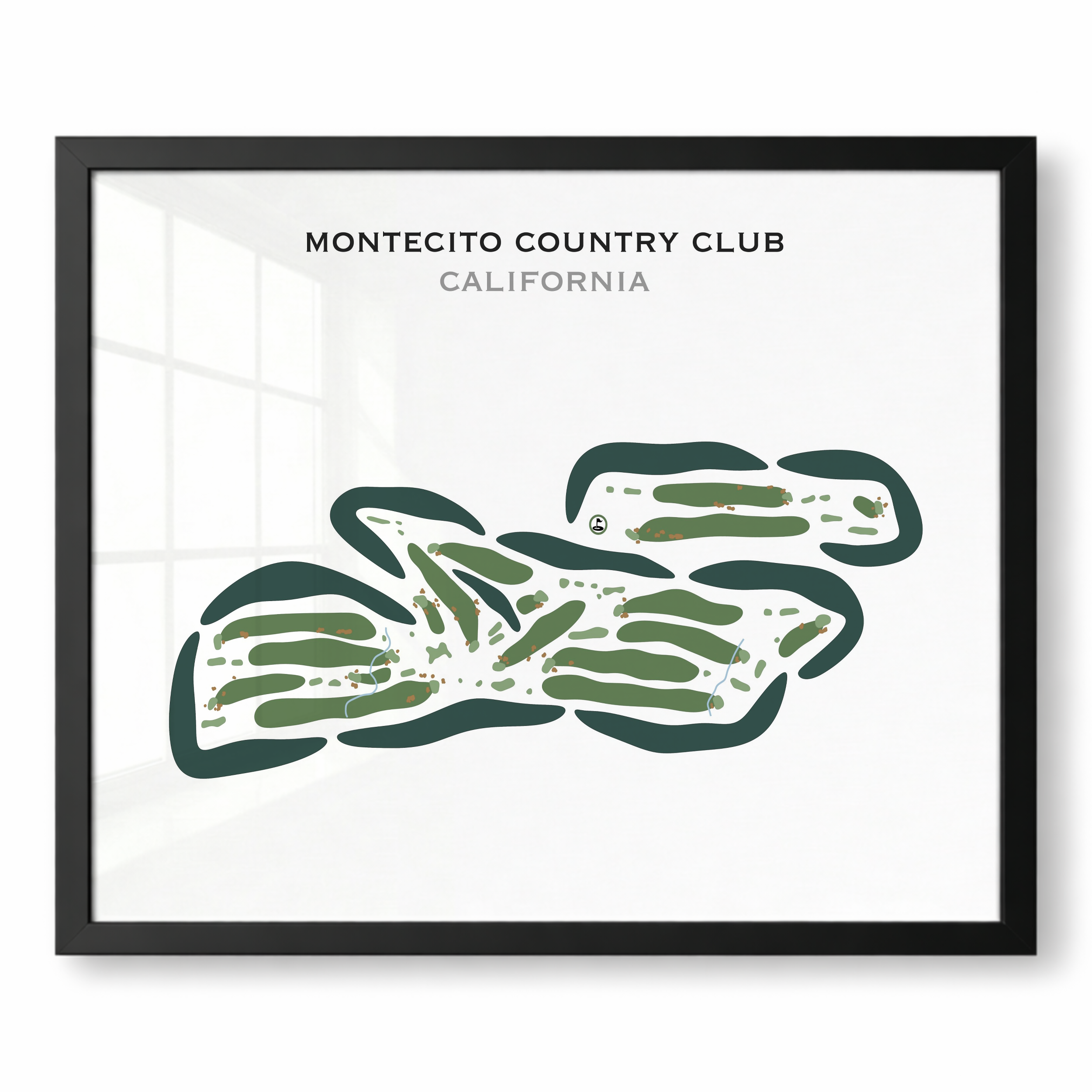 Montecito Country Club, California - Printed Golf Courses