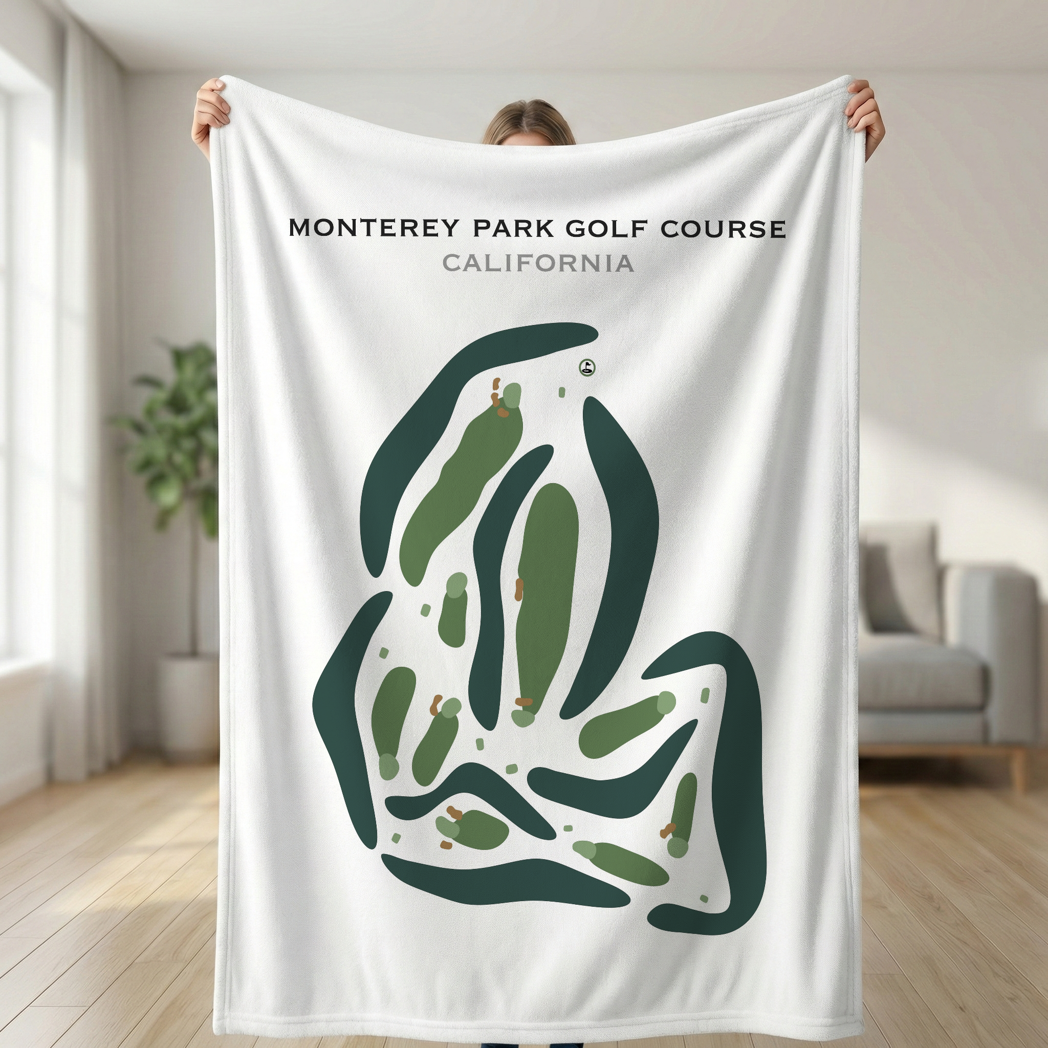 Monterey Pines Golf Club, California - Printed Golf Courses