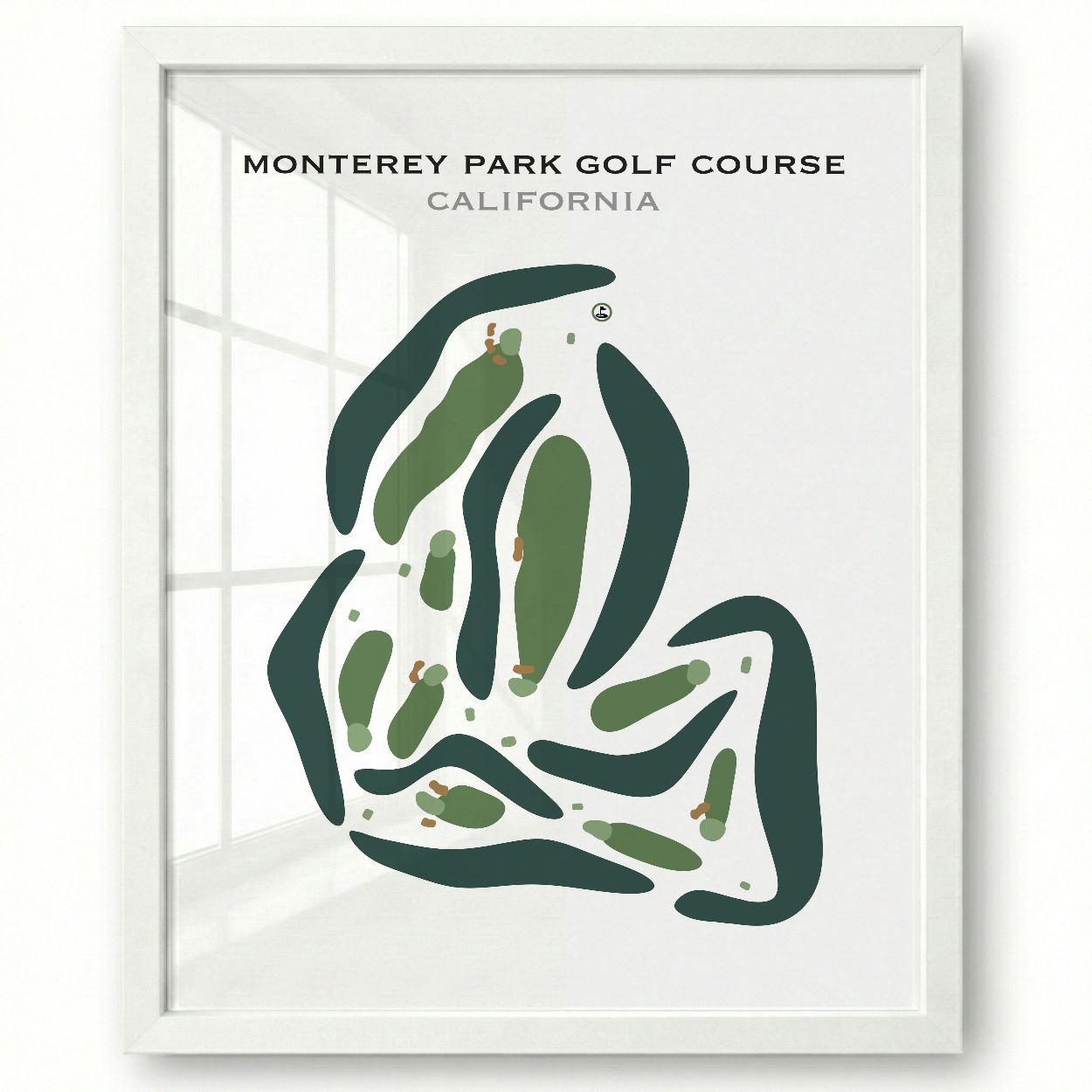 Monterey Pines Golf Club, California - Printed Golf Courses