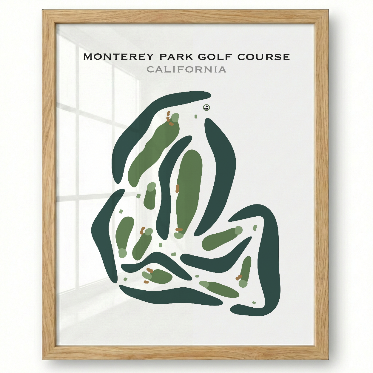 Monterey Pines Golf Club, California - Printed Golf Courses