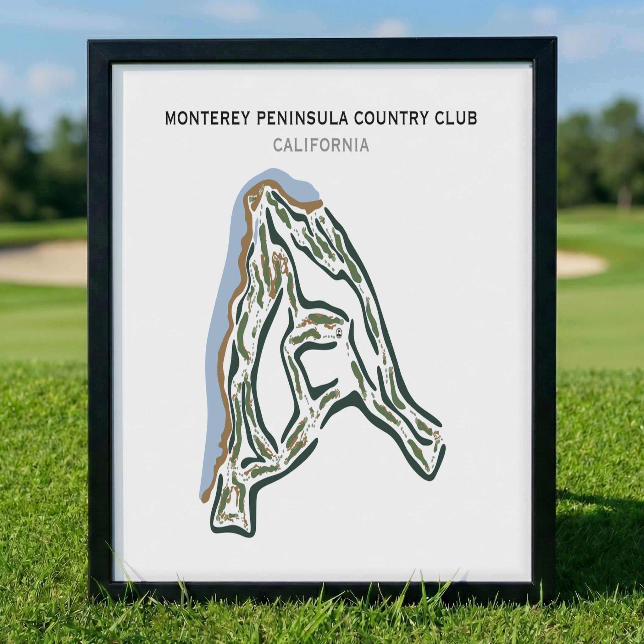 Monterey Peninsula Country Club, California - Printed Golf Courses
