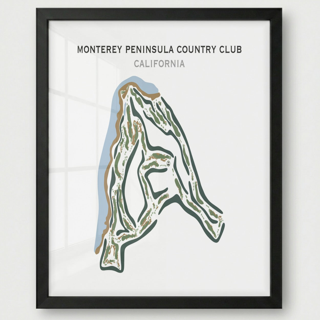 Monterey Peninsula Country Club, California - Printed Golf Courses