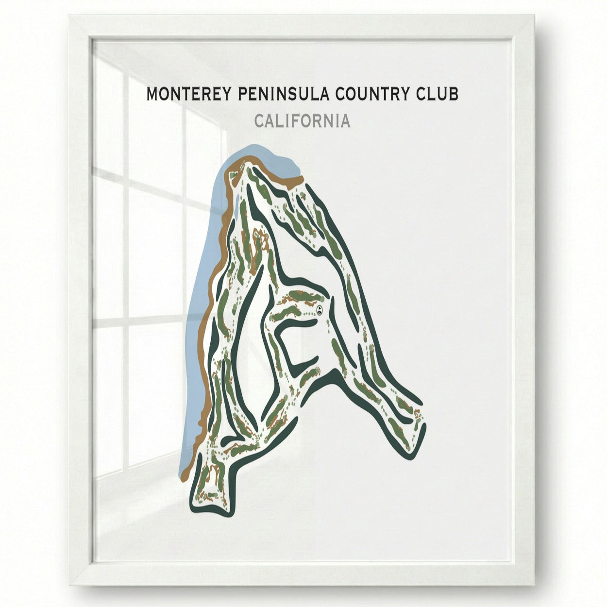 Monterey Peninsula Country Club, California - Printed Golf Courses