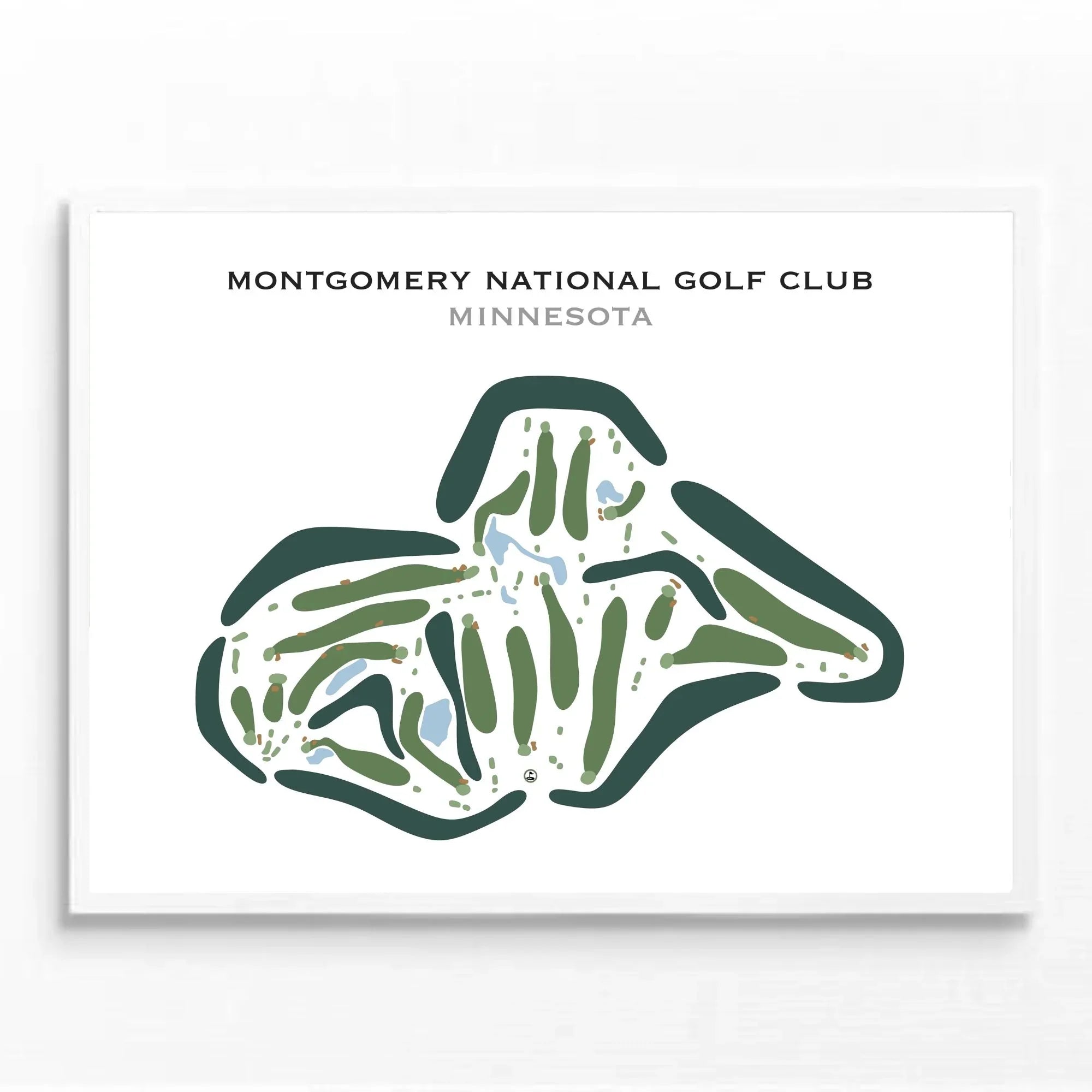 Montgomery National Golf Club, Minnesota - Printed Golf Courses