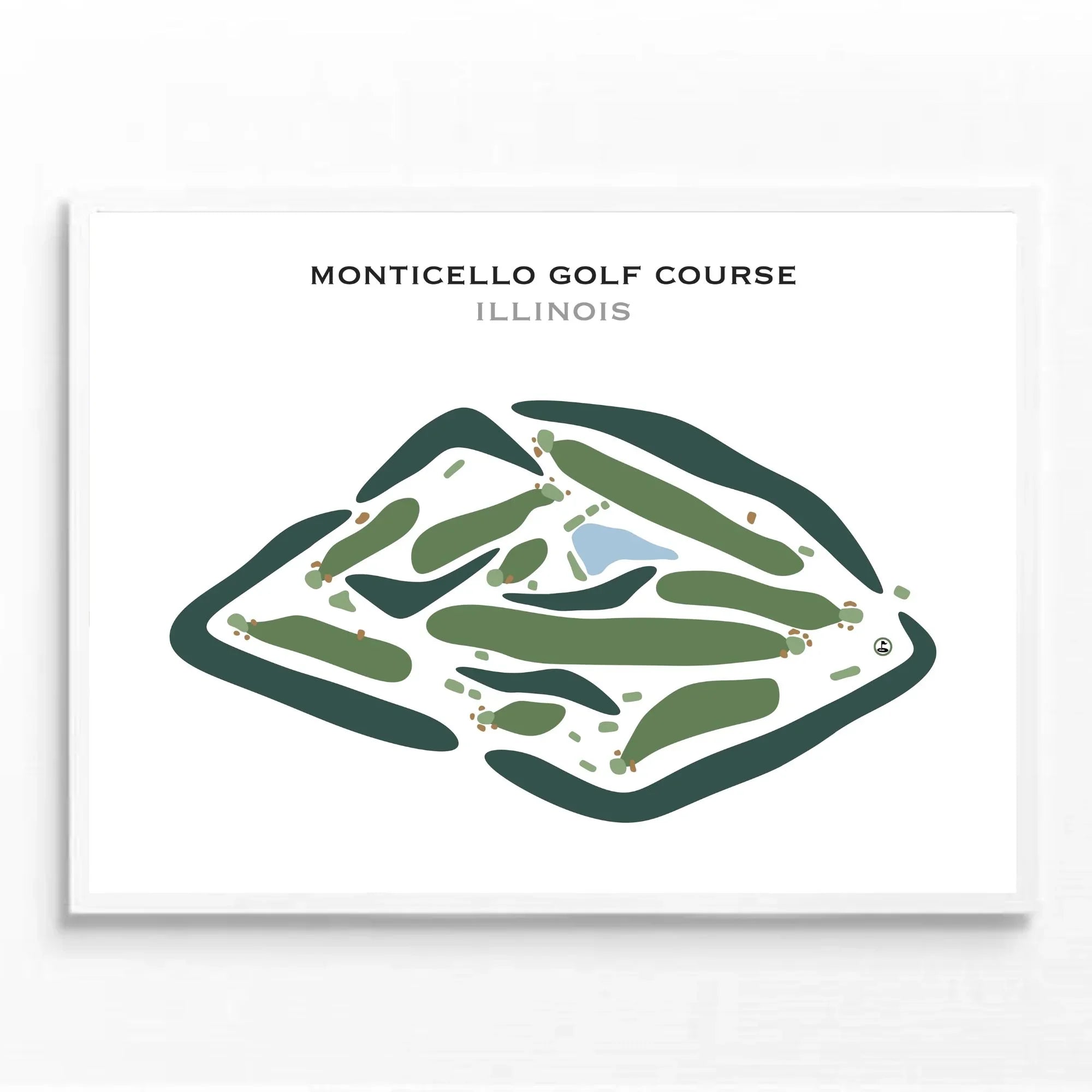 Monticello Golf Course, Illinois - Printed Golf Courses