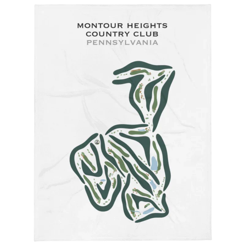 Montour Heights Country Club, Pennsylvania - Printed Golf Courses