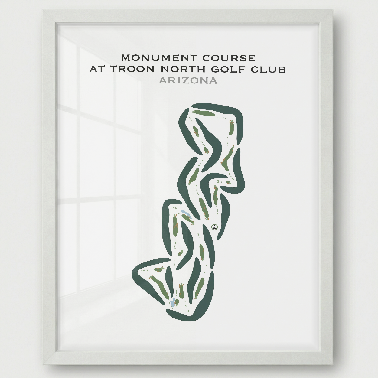 Monument Course at Troon North Golf Club, Arizona - Printed Golf Courses