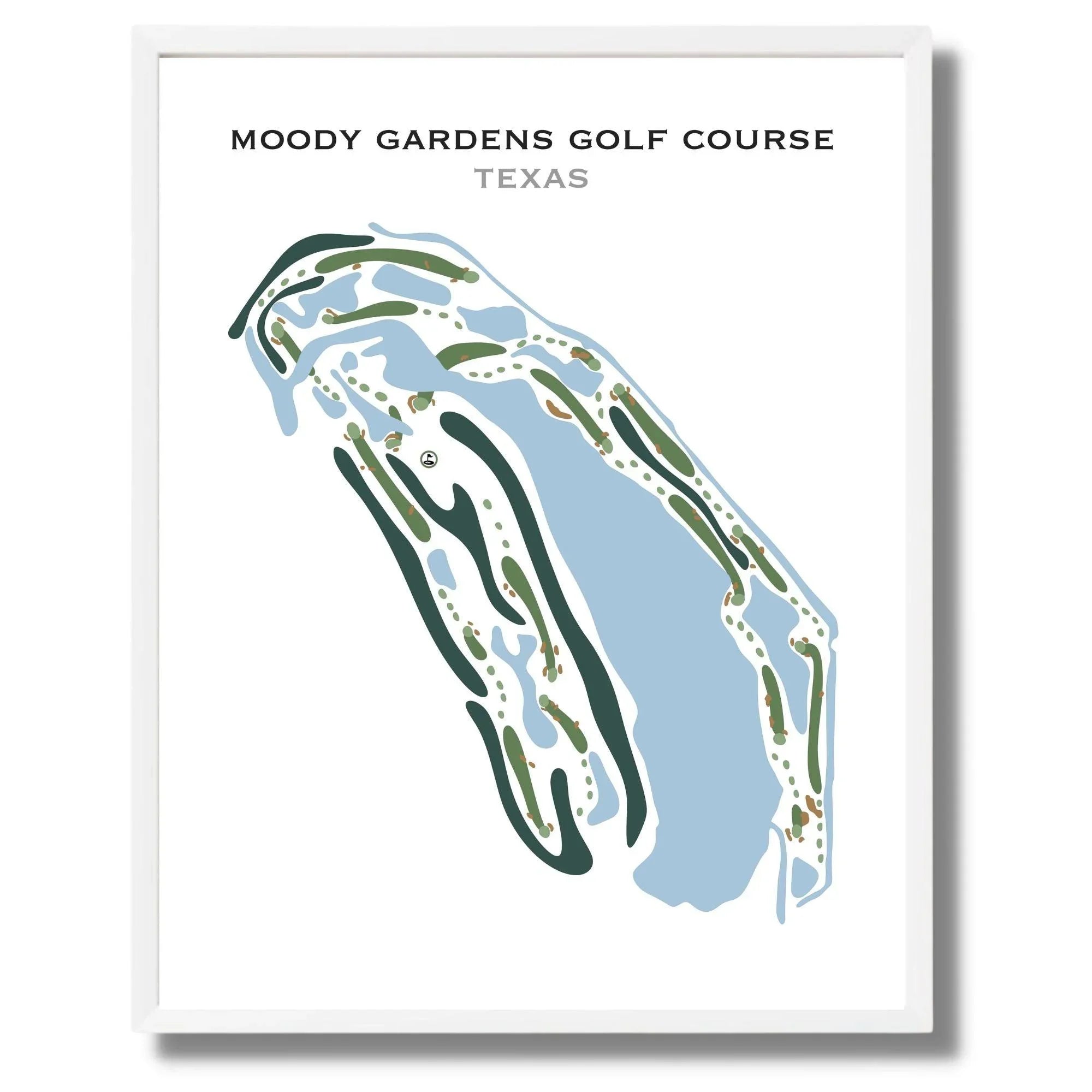 Moody Gardens Golf Course, Texas - Printed Golf Courses