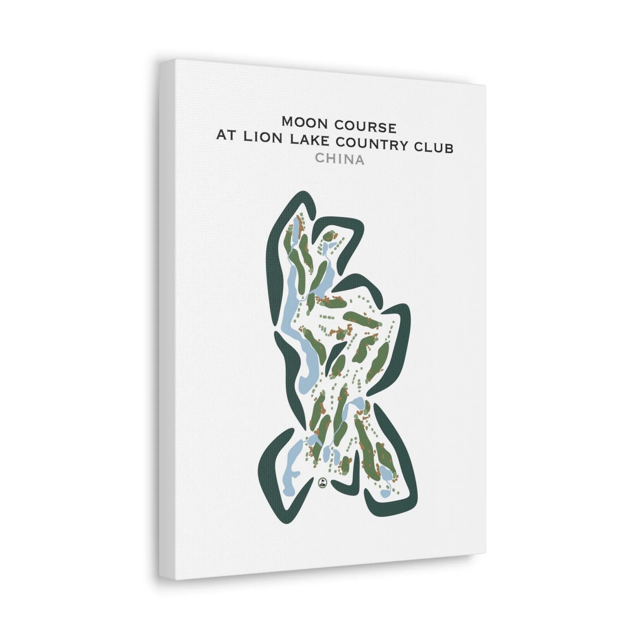 Moon Course at Lion Lake Country Club, China - Printed Golf Courses