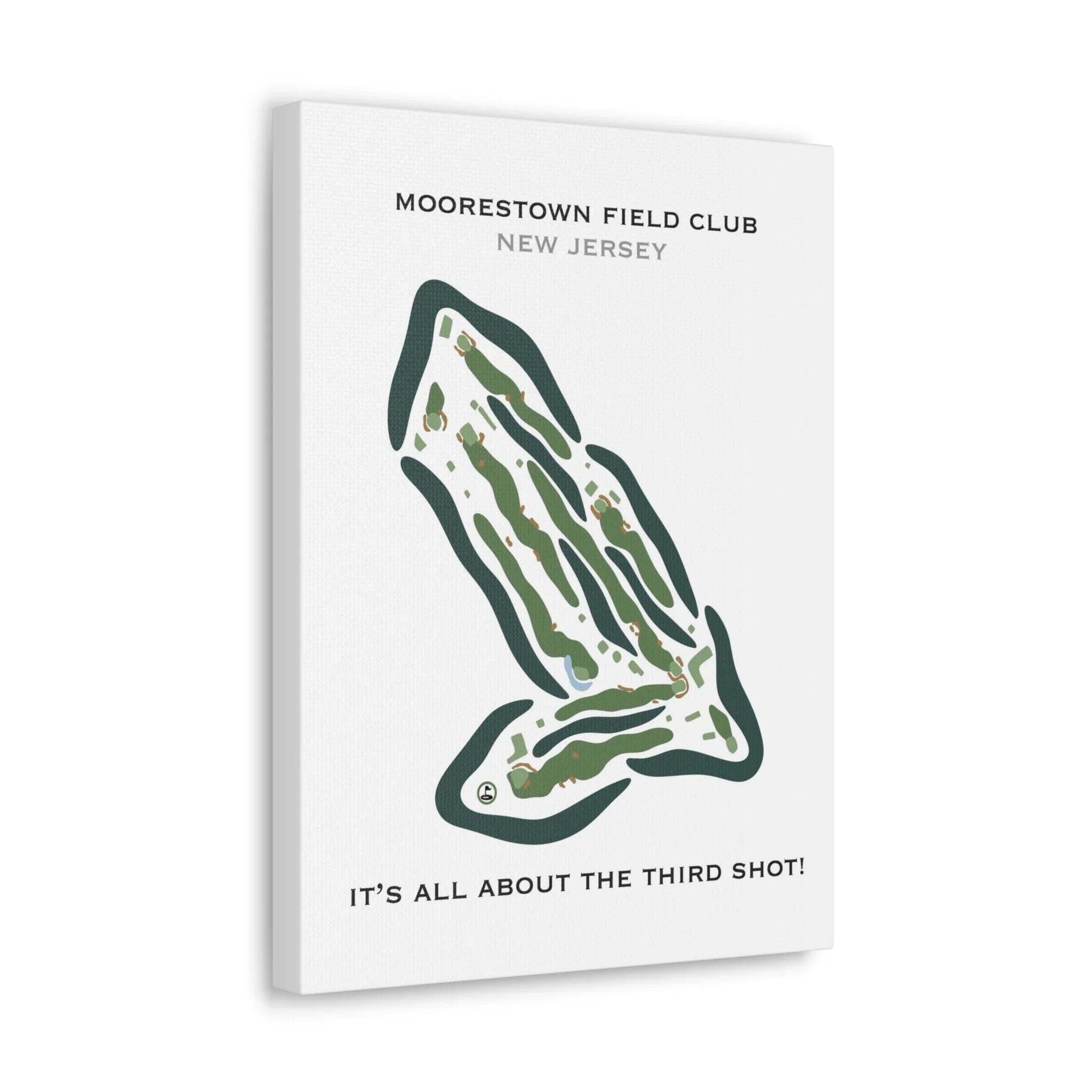 Moorestown Field Club, New Jersey, B - Printed Golf Course