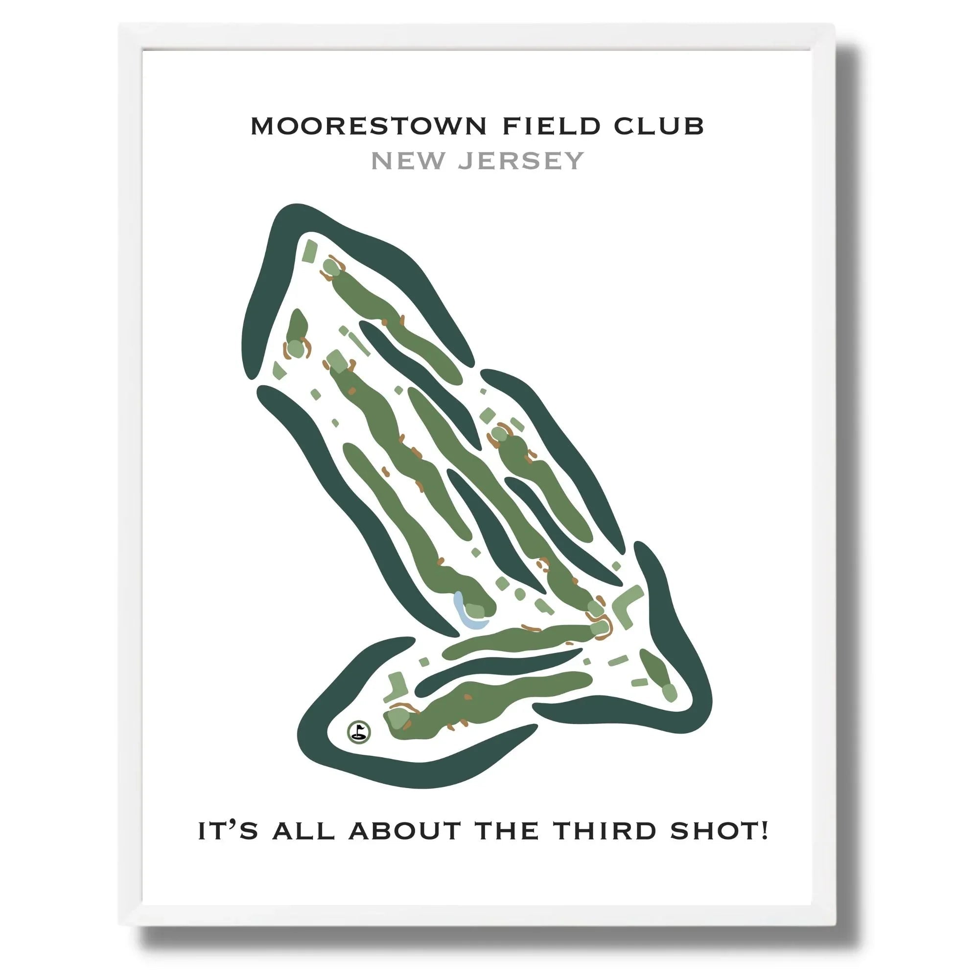 Moorestown Field Club, New Jersey, B - Printed Golf Course