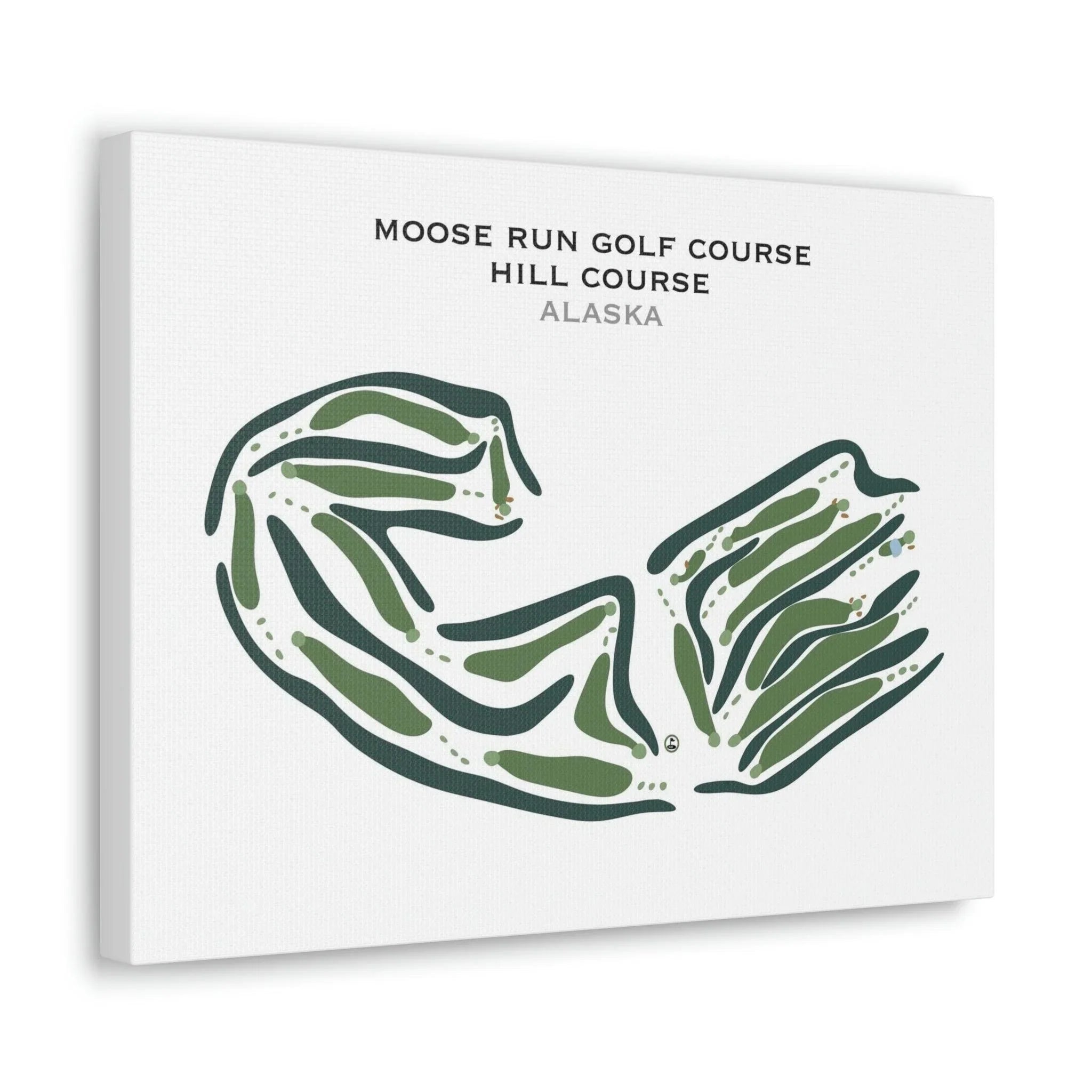 Moose Run Golf Courses, Hill Course, Alaska - Printed Golf Courses