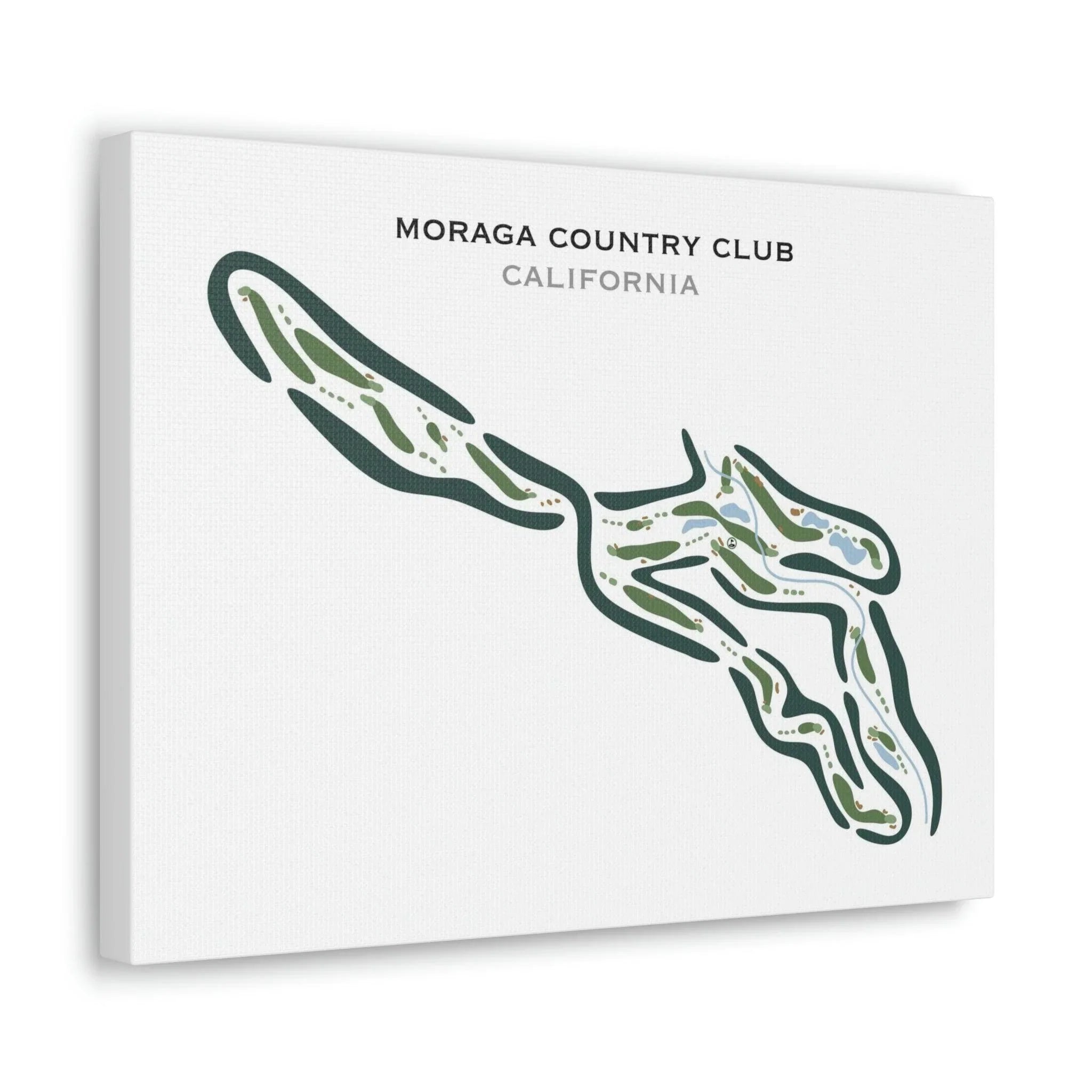 Moraga Country Club, California - Printed Golf Courses