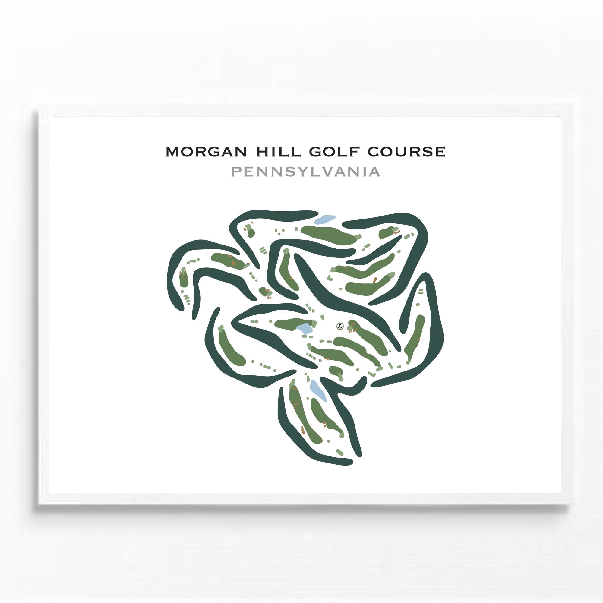 Morgan Hill Golf Course, Pennsylvania - Printed Golf Courses
