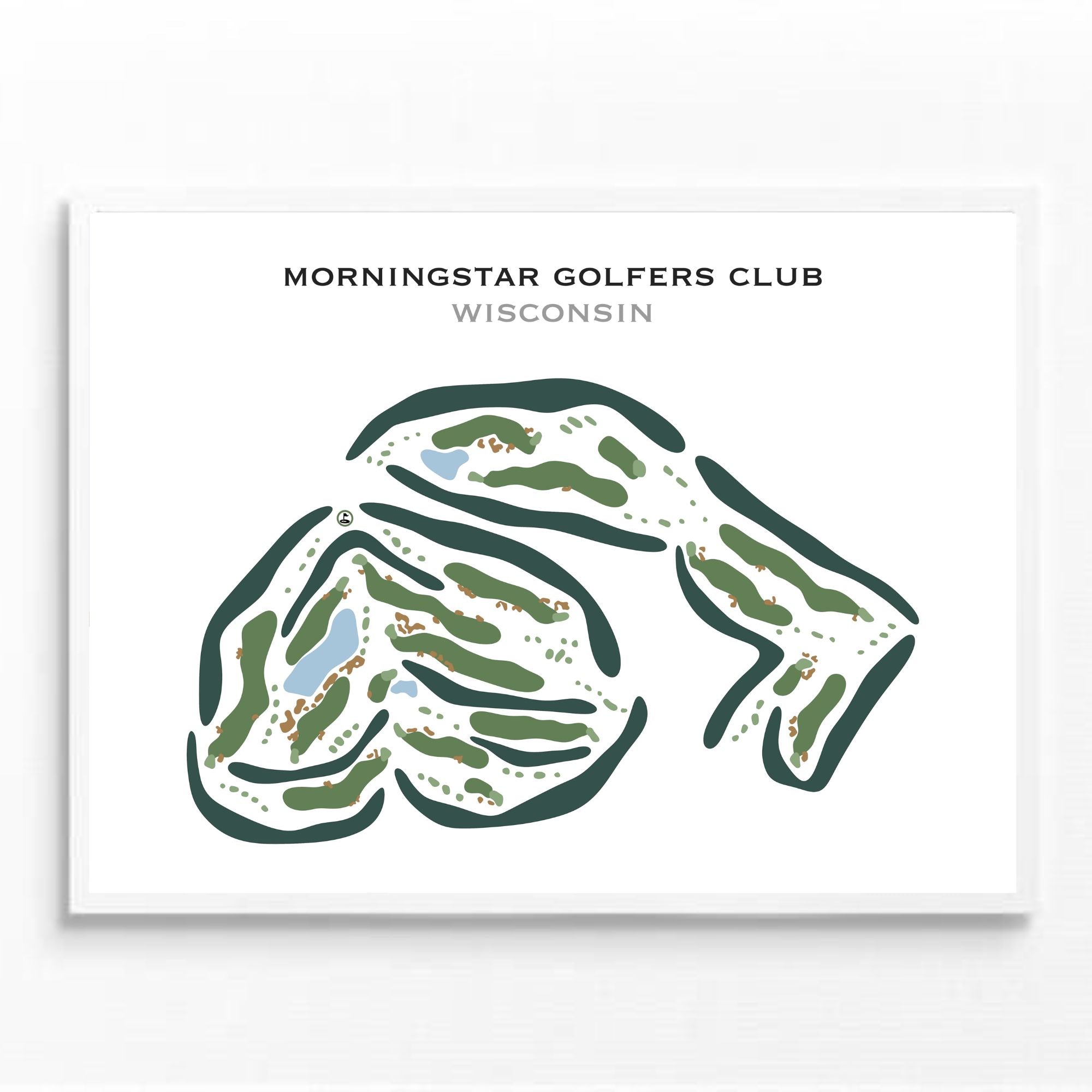 Morningstar Golfers Club, Wisconsin - Printed Golf Courses