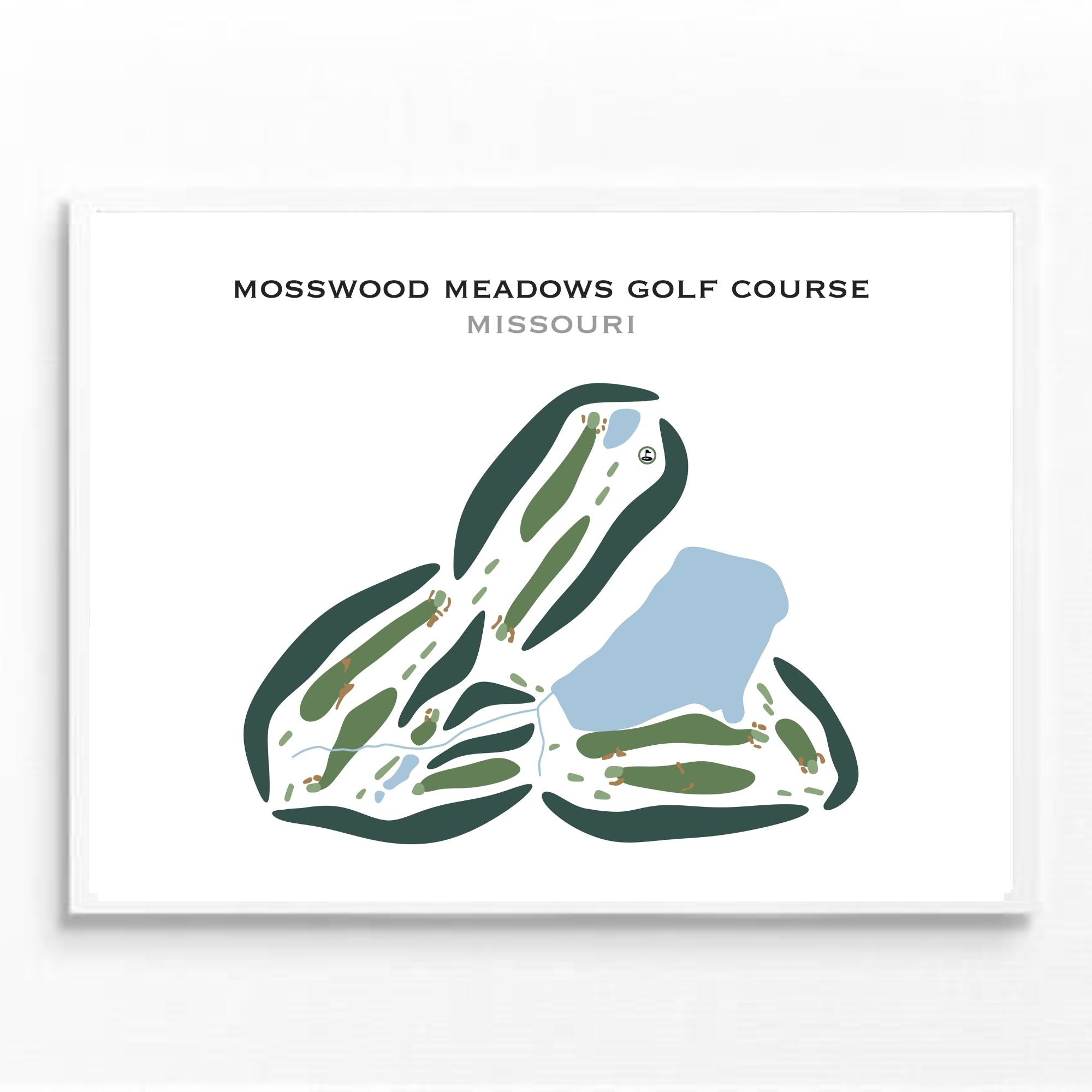 Mosswood Meadows Golf Course, Missouri - Printed Golf Courses
