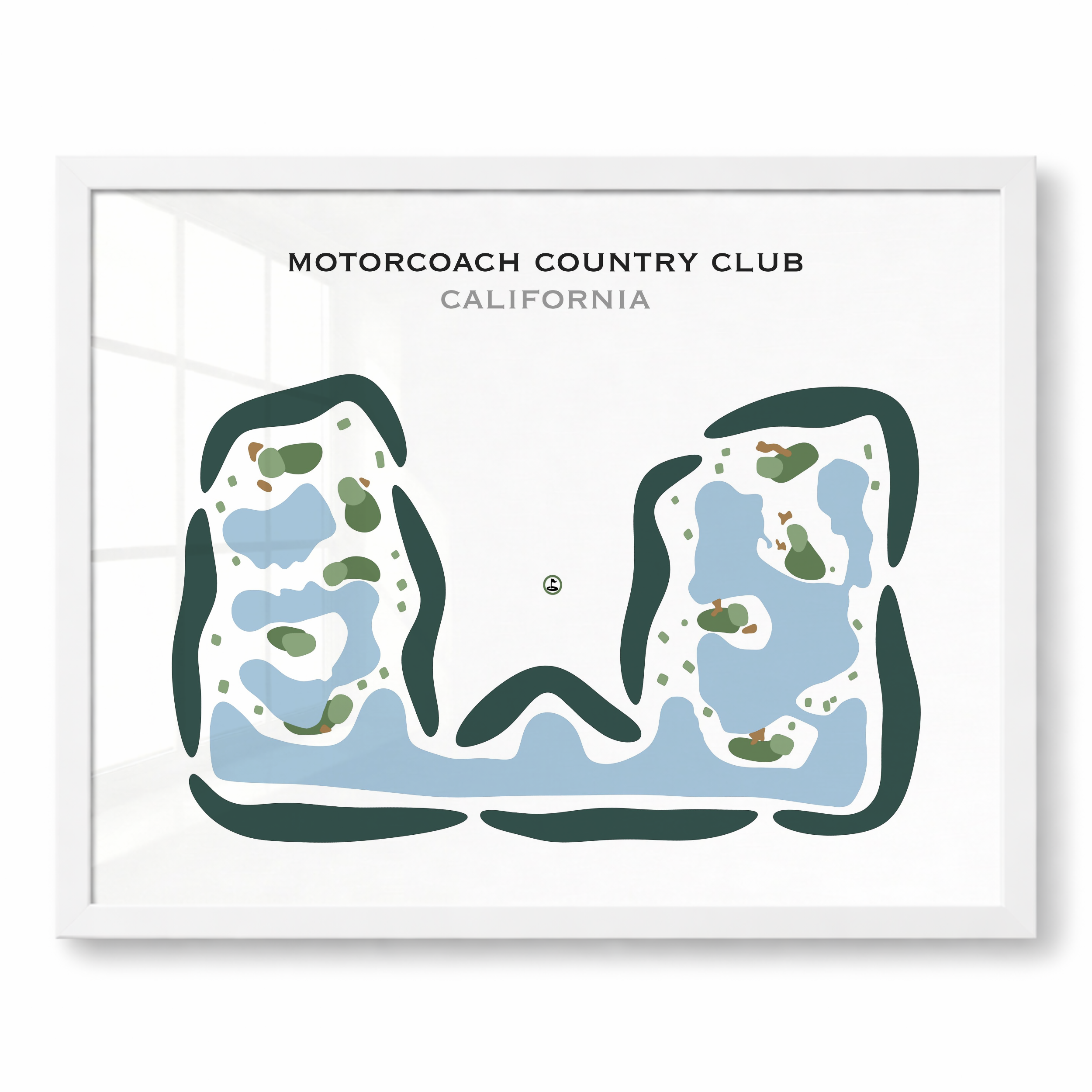 Motorcoach Country Club, California - Printed Golf Courses