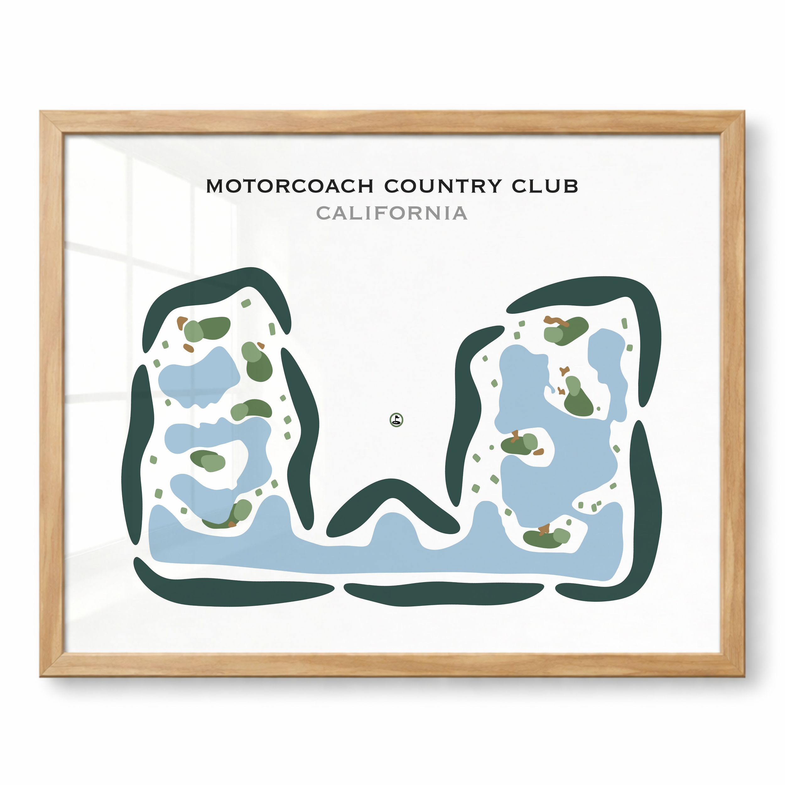 Motorcoach Country Club, California - Printed Golf Courses