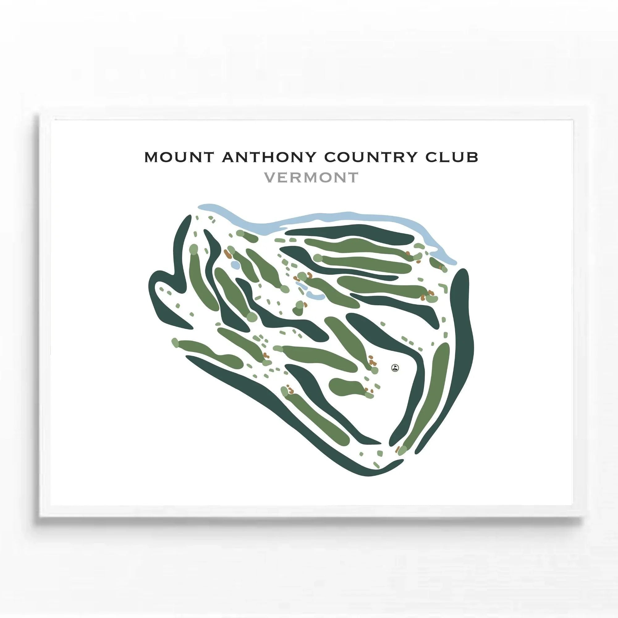Mount Anthony Country Club, Vermont - Printed Golf Course