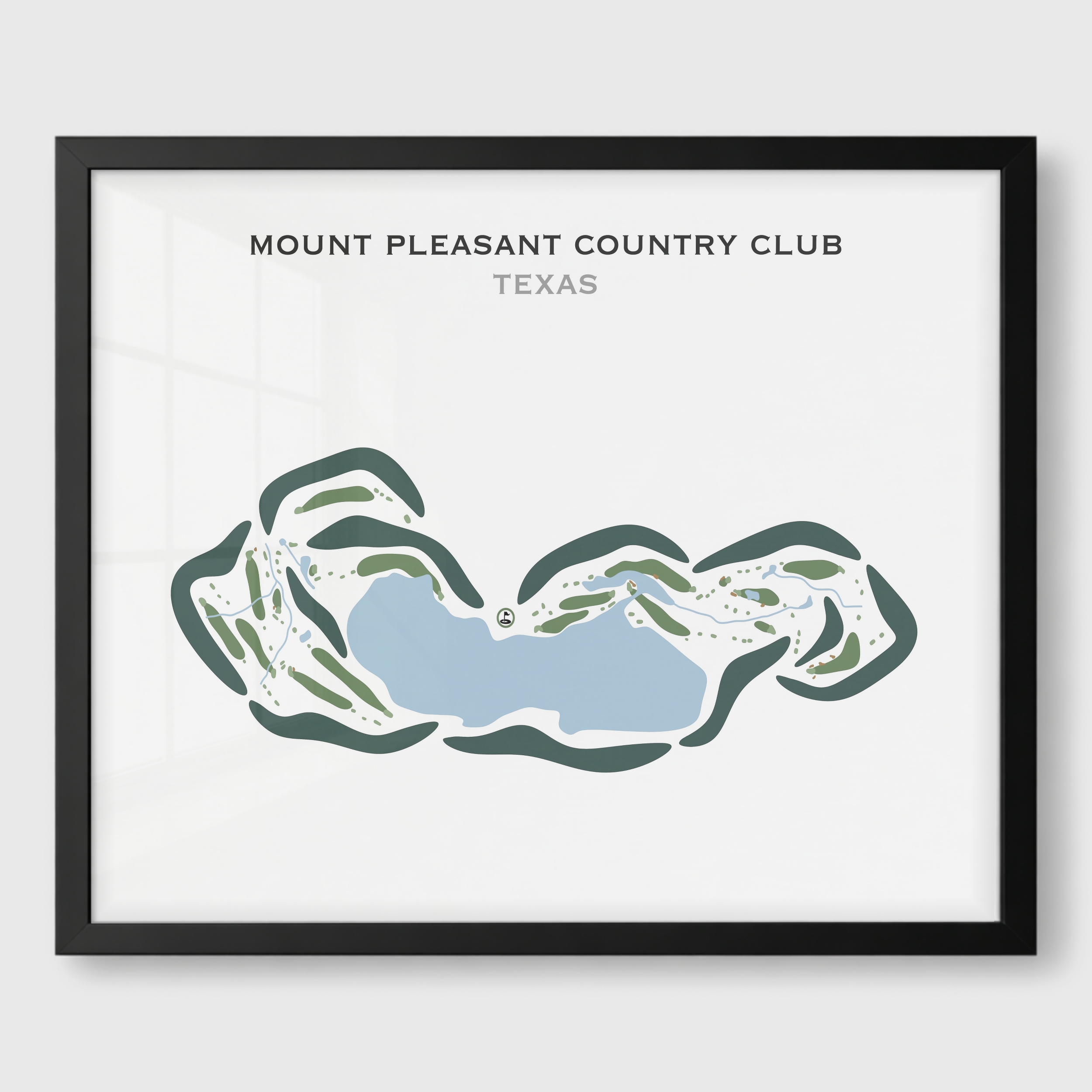 Mount Pleasant Country Club, Texas - Printed Golf Courses
