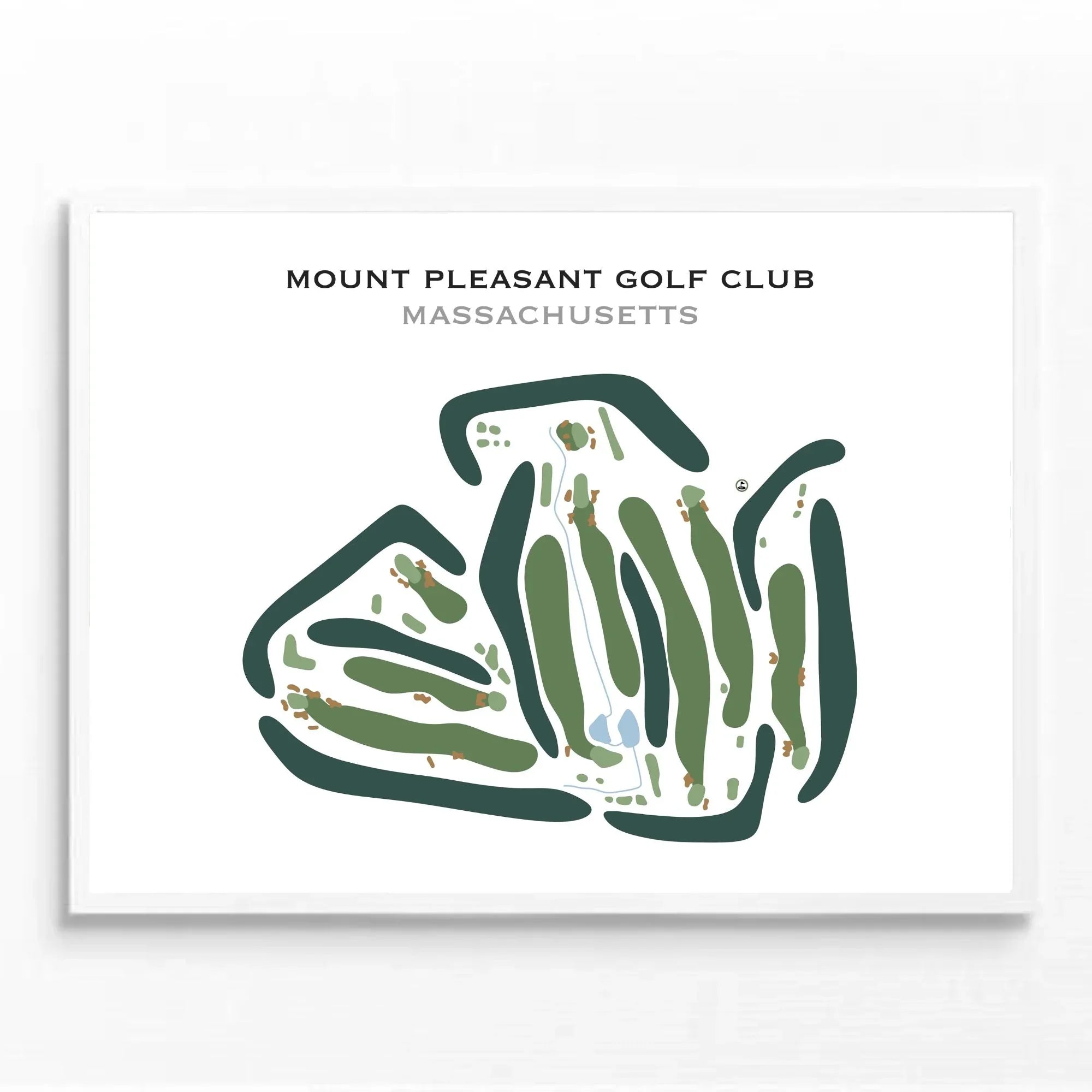 Mount Pleasant Golf Club, Massachusetts - Printed Golf Courses