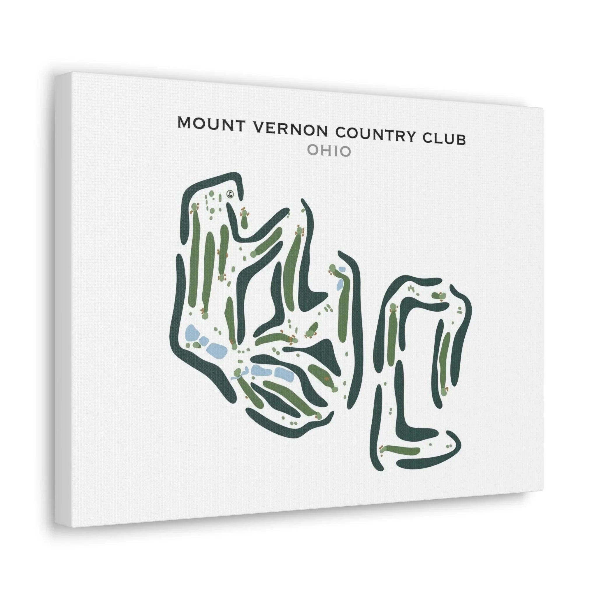 Mount Vernon Country Club, Ohio - Printed Golf Course