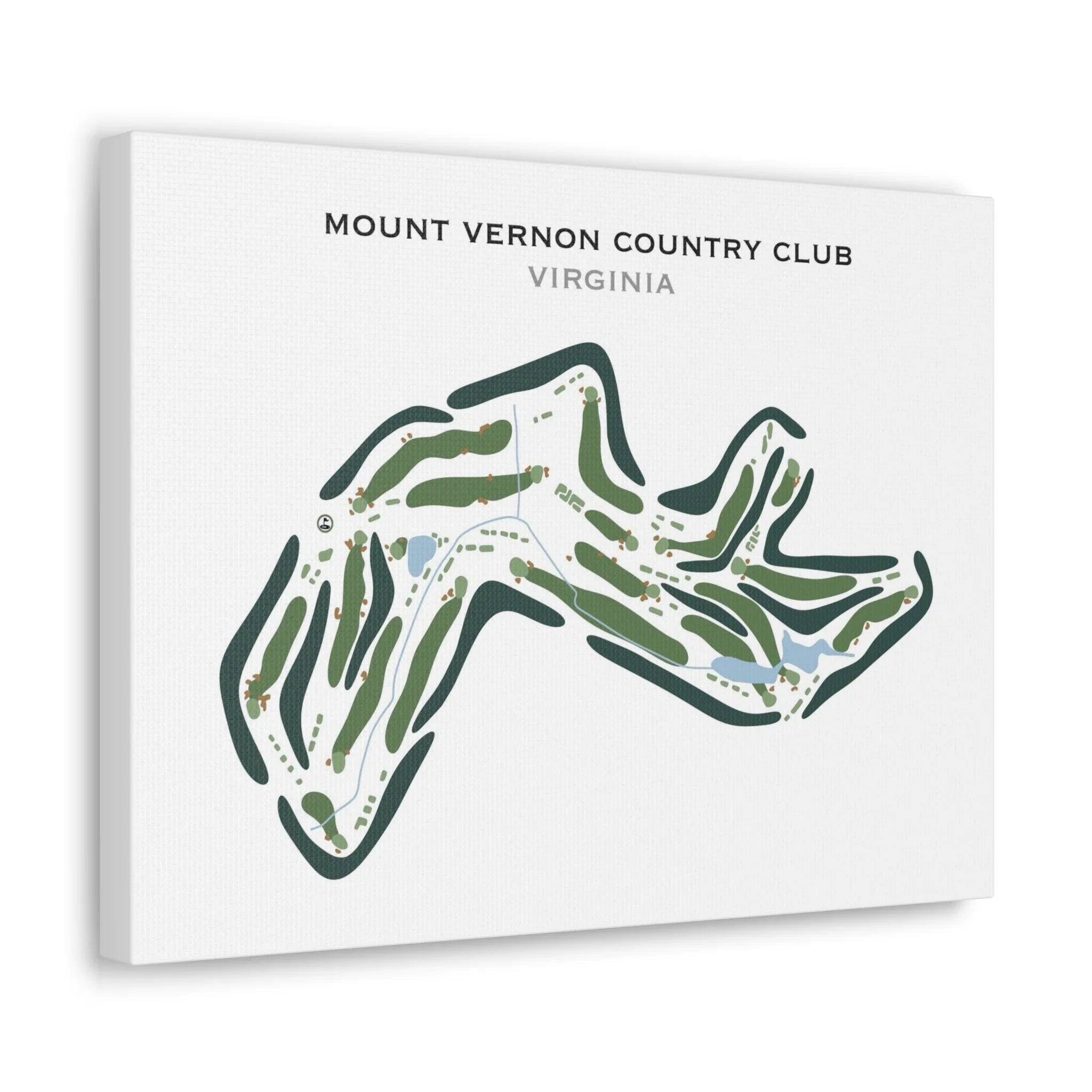 Mount Vernon Country Club, Virginia - Printed Golf Course