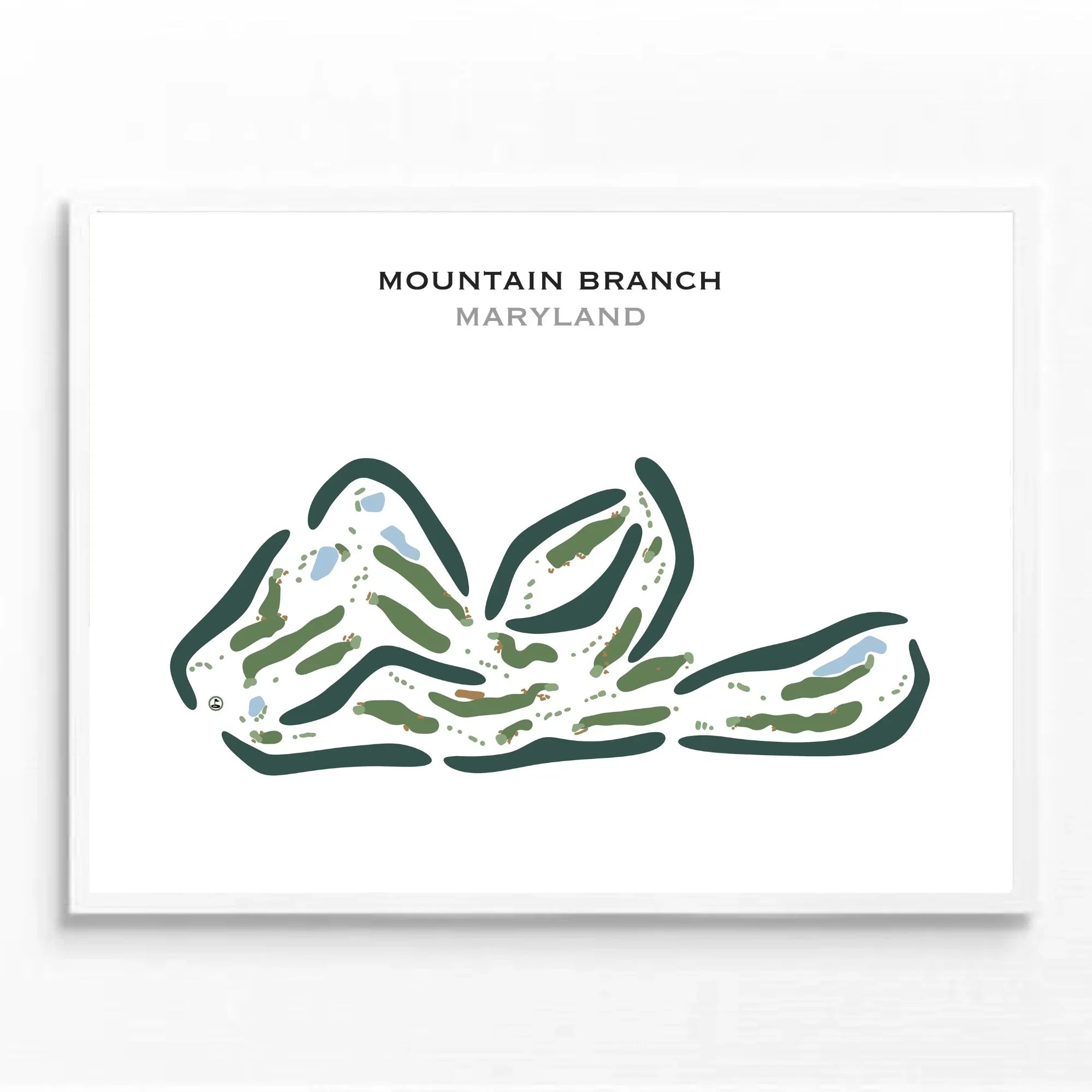 Mountain Branch, Maryland - Printed Golf Courses