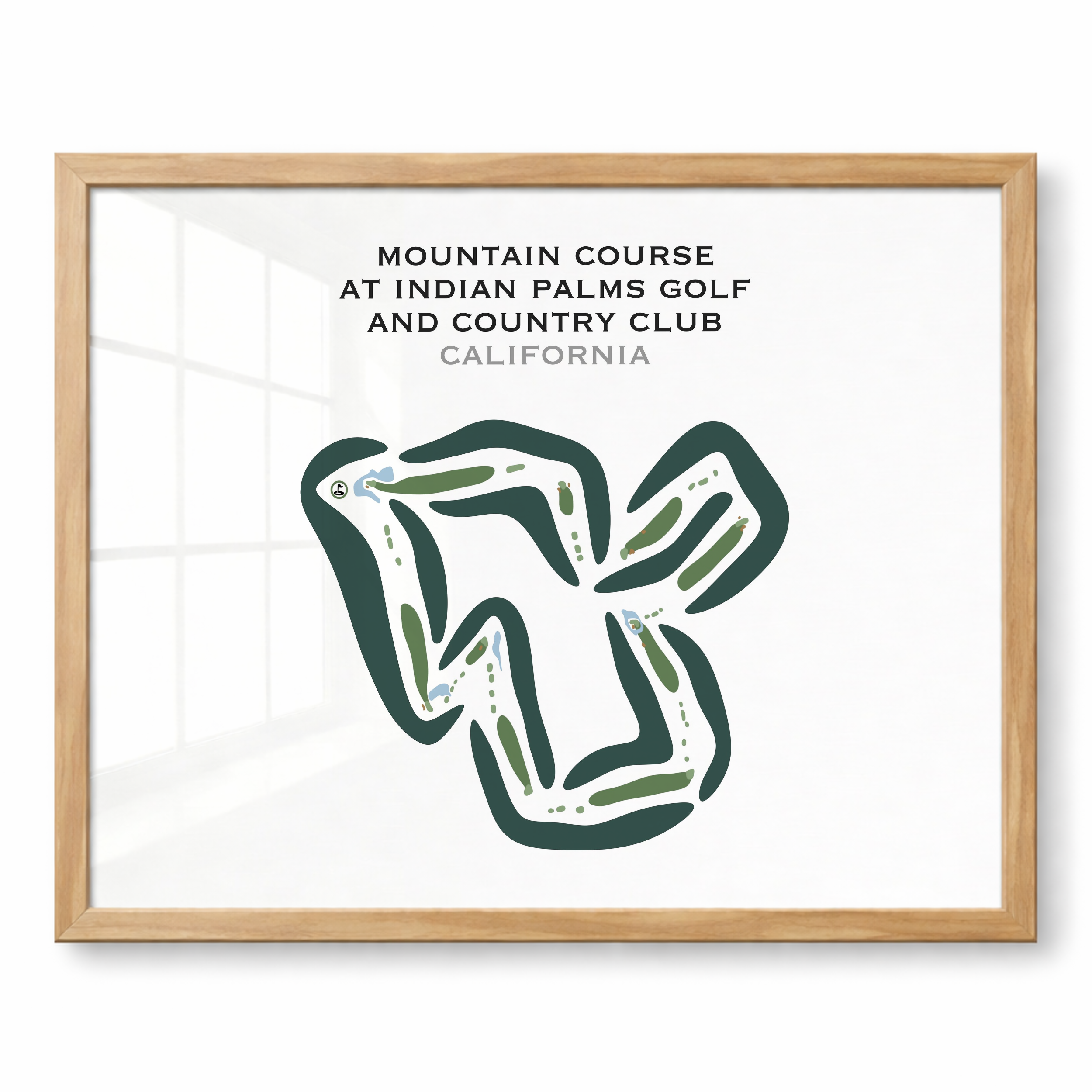 Mountain Course at Indian Palms Golf & Country Club, California - Printed Golf Courses