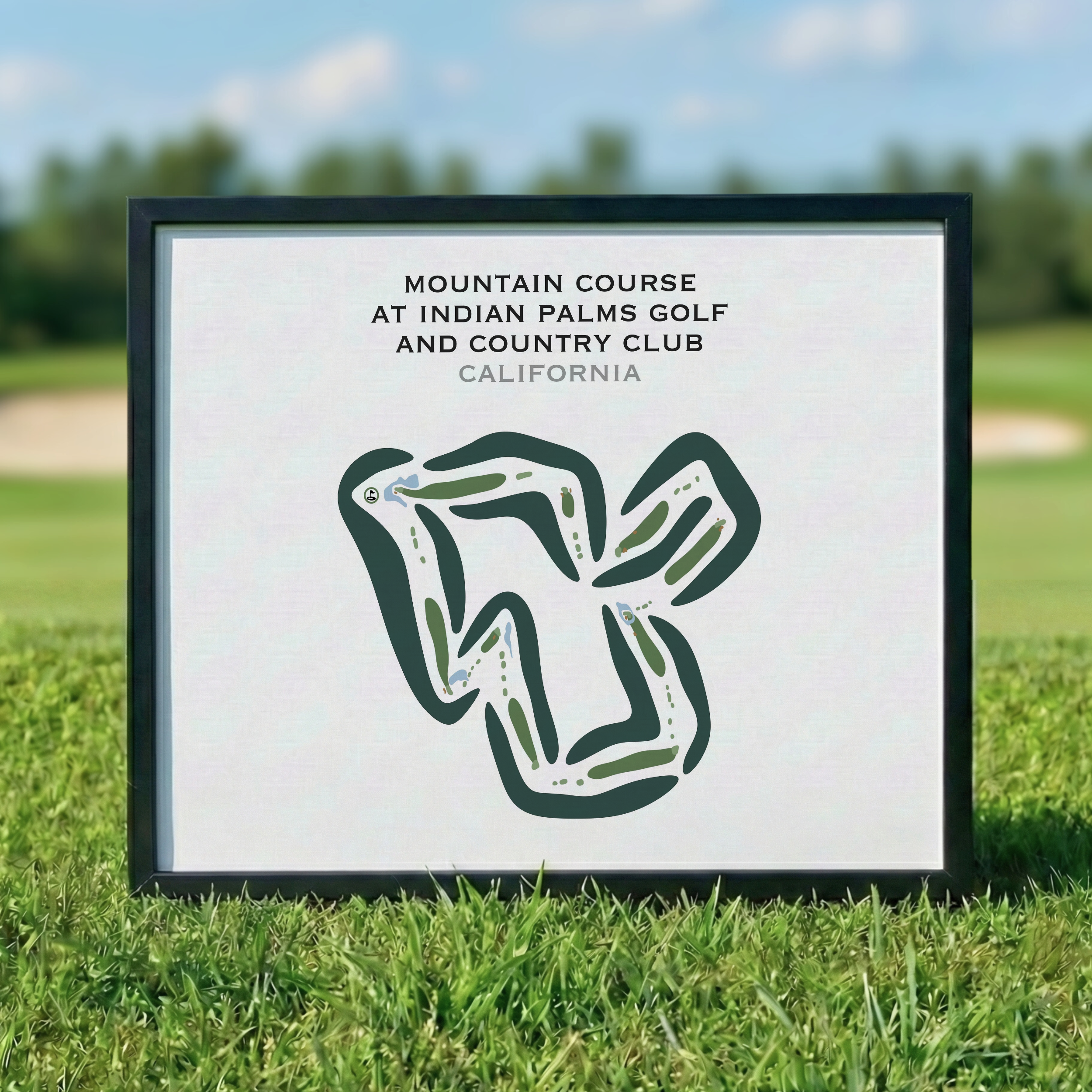Mountain Course at Indian Palms Golf & Country Club, California - Printed Golf Courses