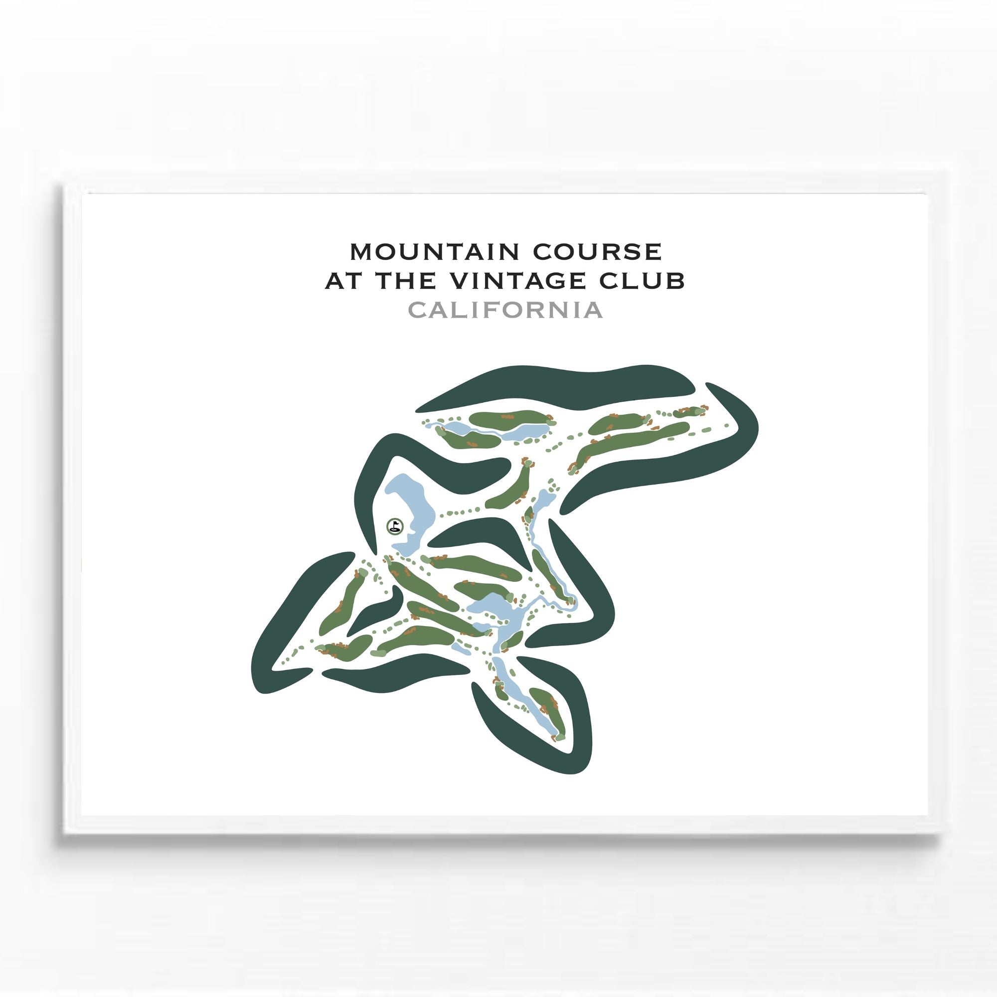Mountain Course at The Vintage Club, California - Printed Golf Courses
