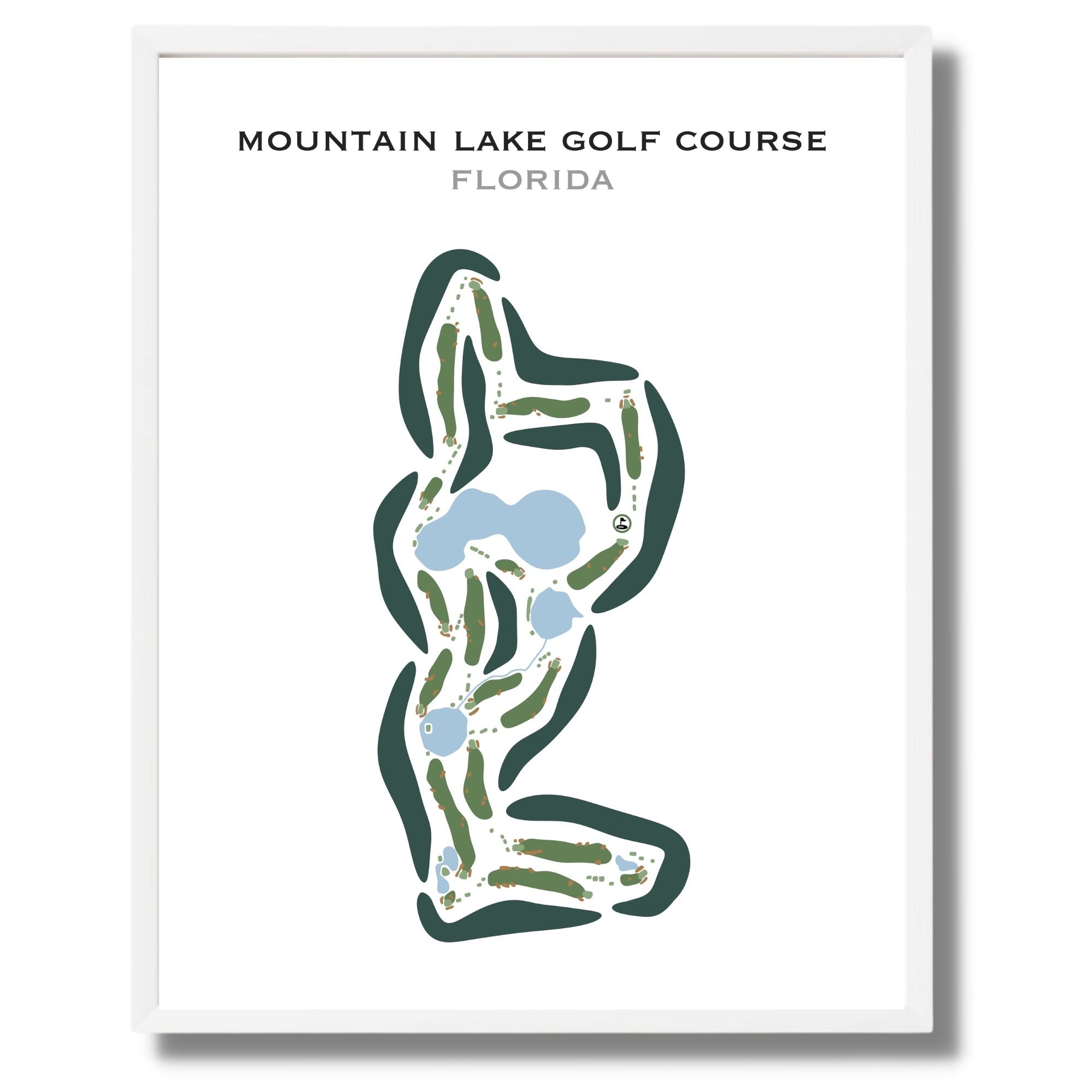 Mountain Lake Golf Course, Florida - Printed Golf Courses
