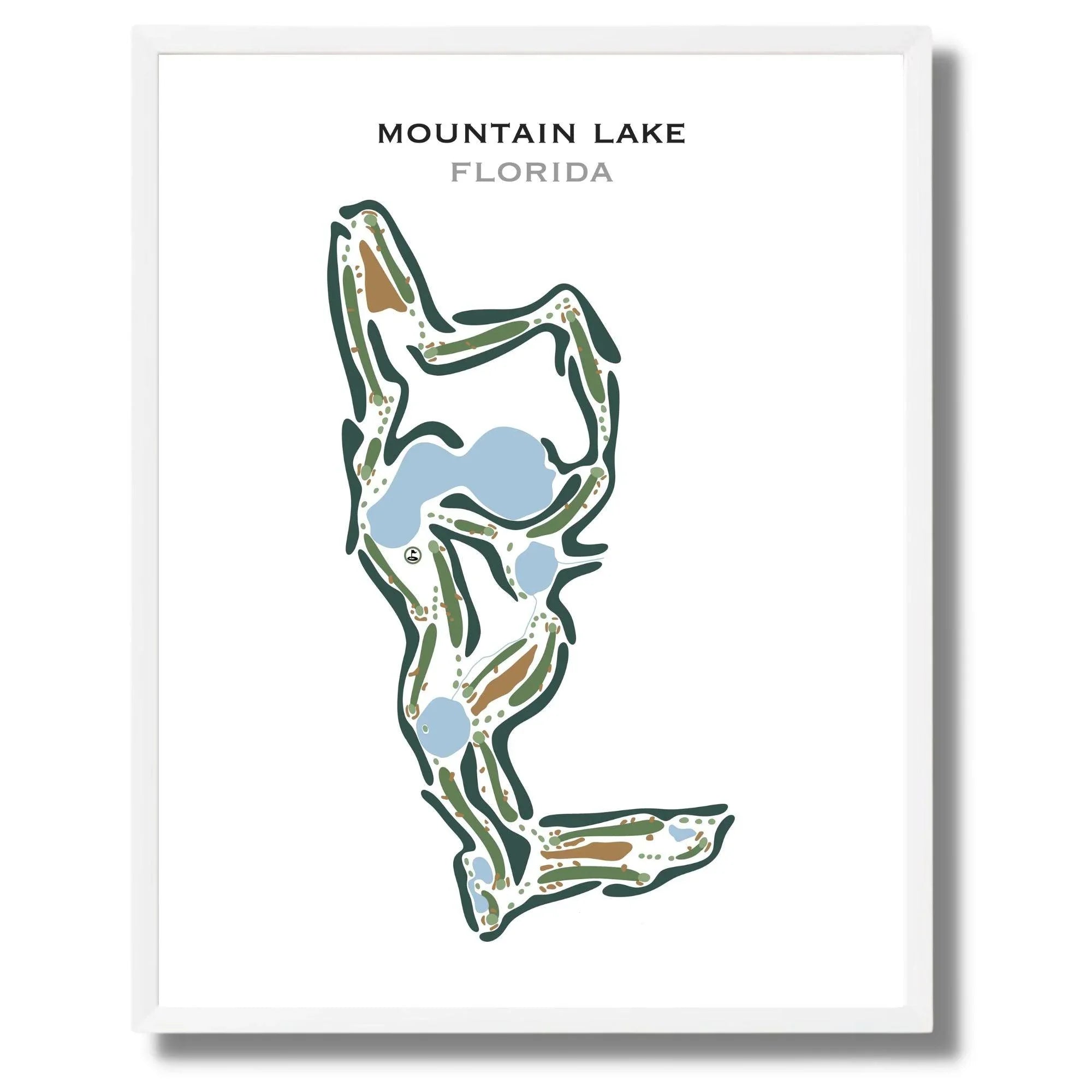 Mountain Lake, Florida - Printed Golf Courses