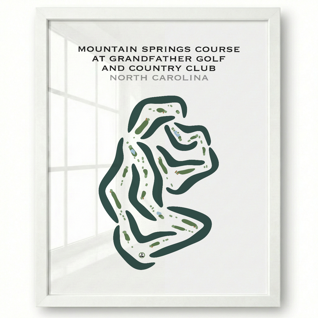 Mountain Springs Course at Grandfather Golf & Country Club, North Carolina - Printed Golf Courses