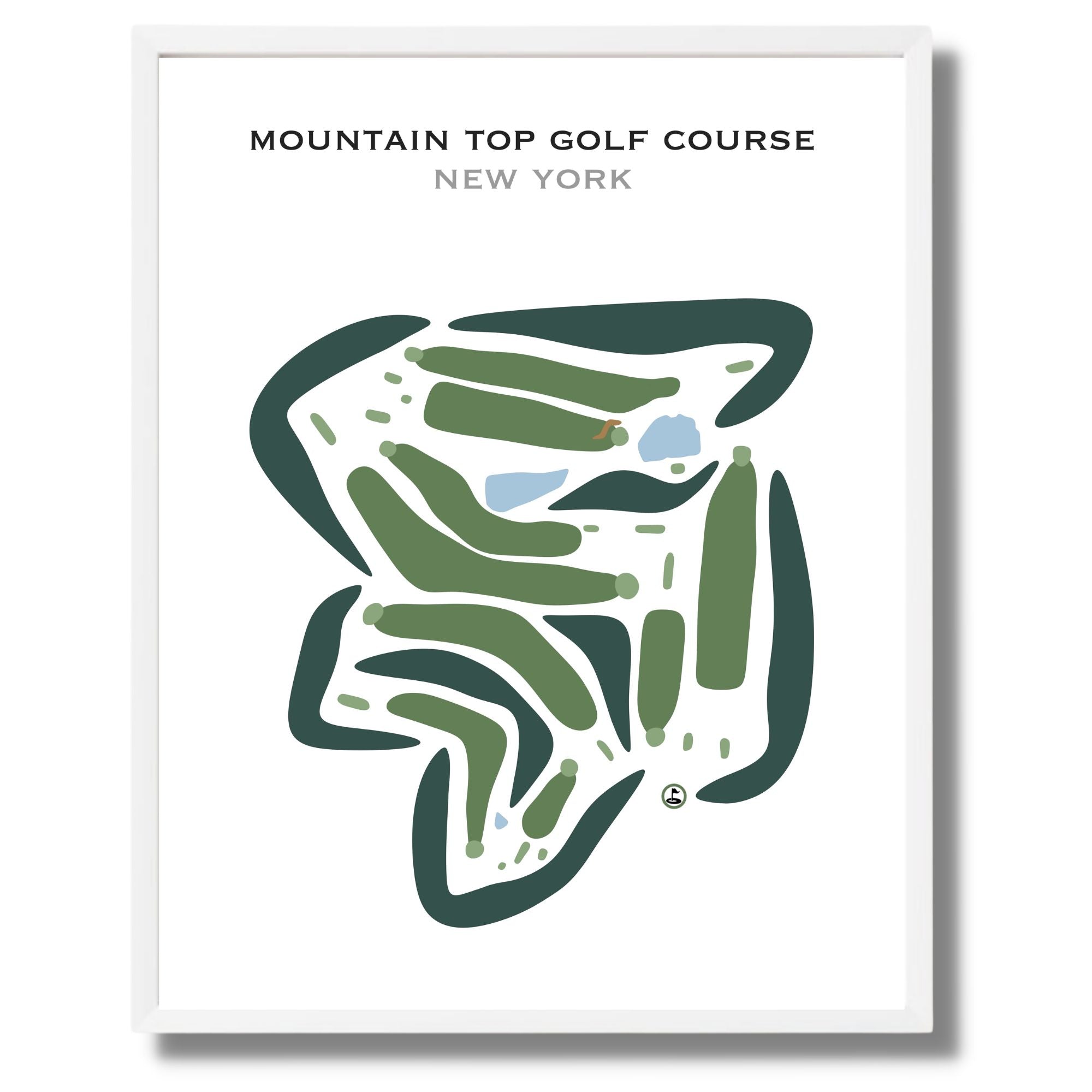Mountain Top Golf Course, New York - Printed Golf Courses