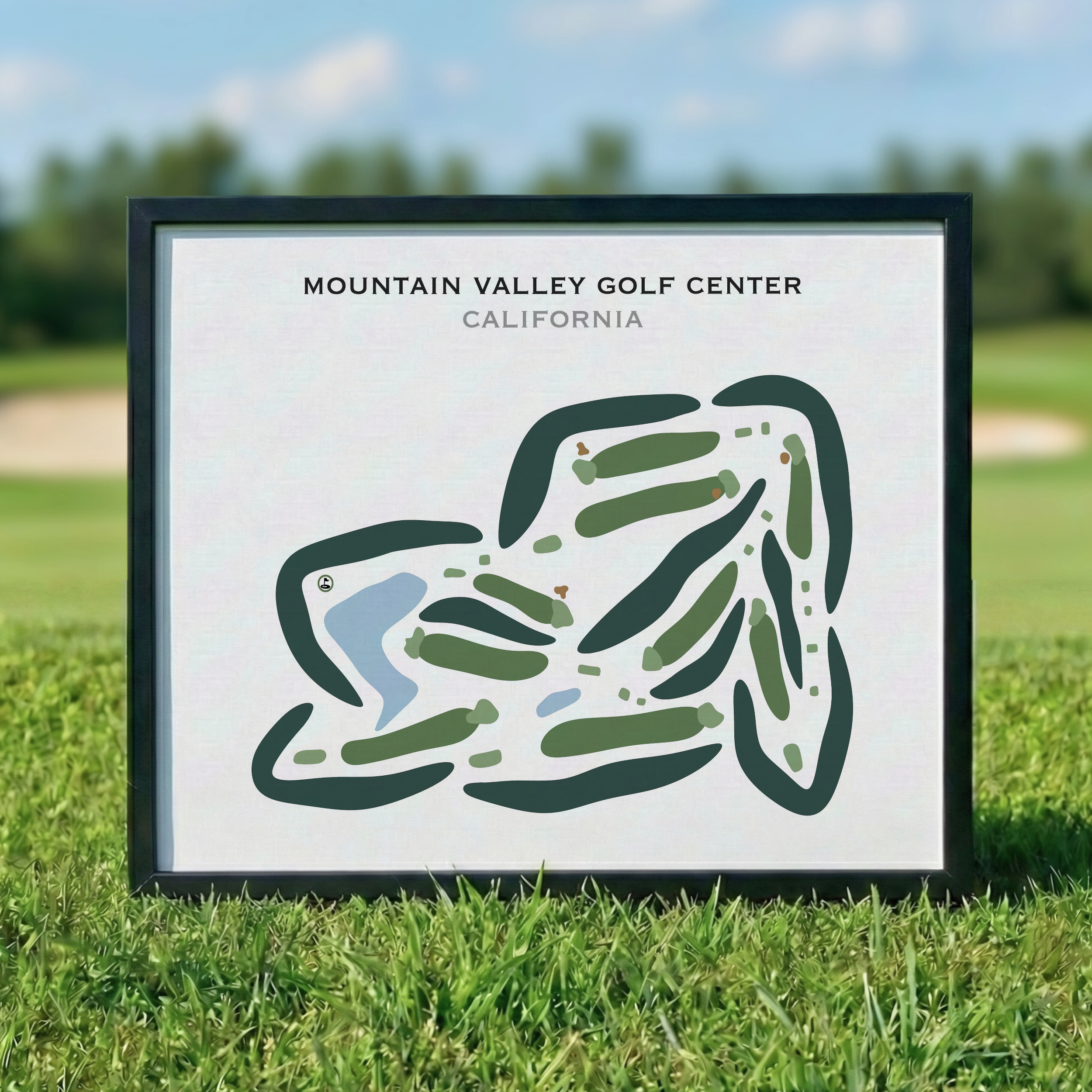 Mountain Valley Golf Center, California - Printed Golf Courses
