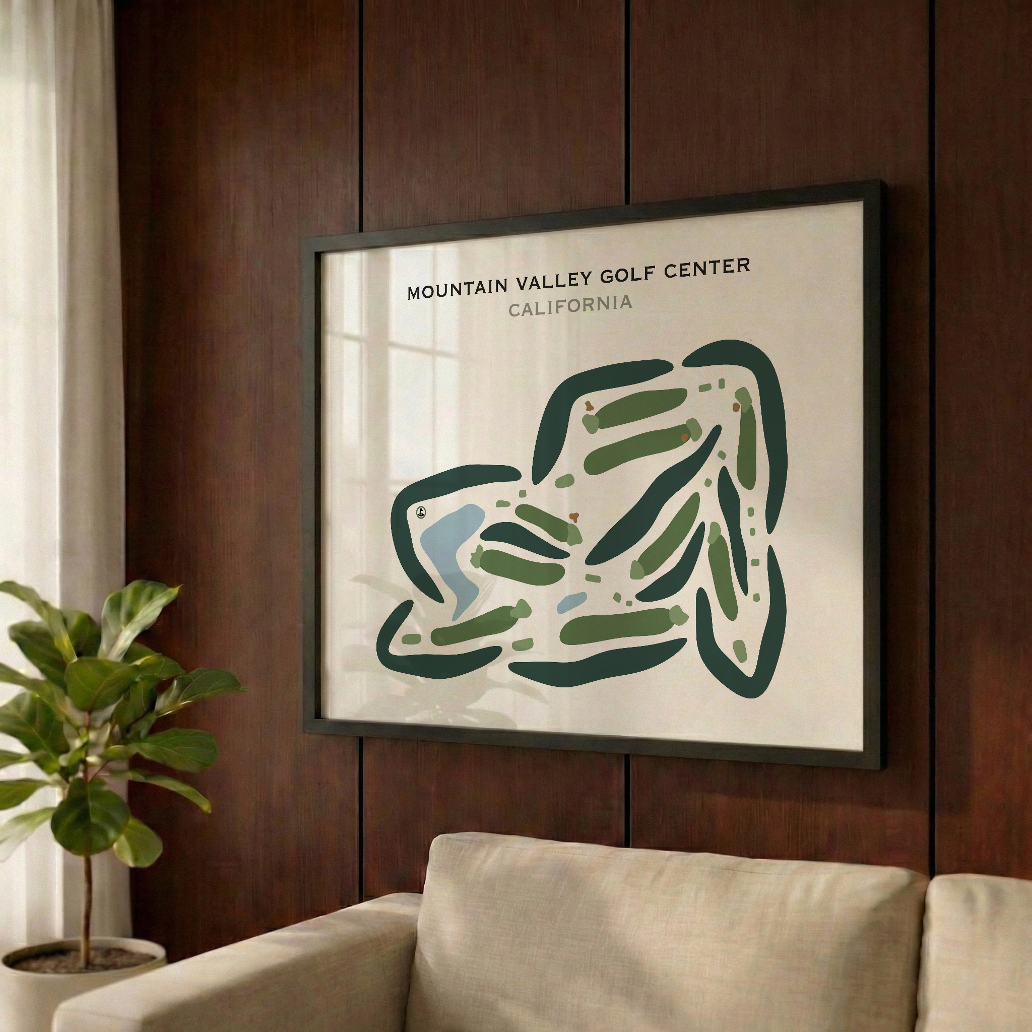 Mountain Valley Golf Center, California - Printed Golf Courses