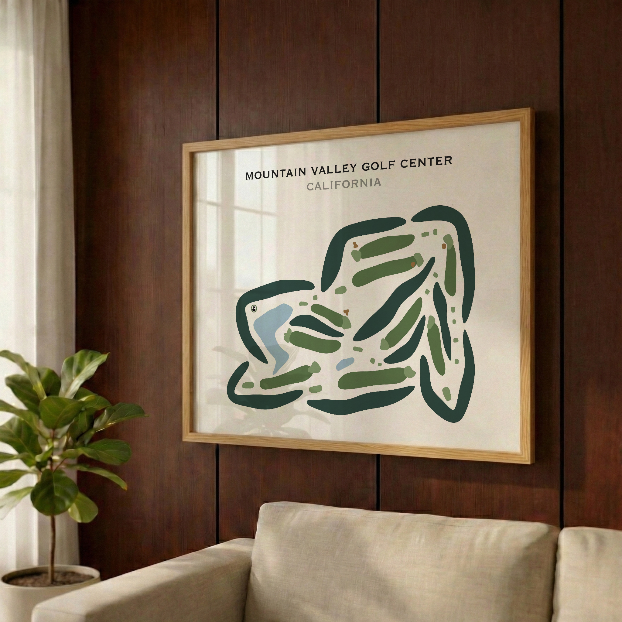 Mountain Valley Golf Center, California - Printed Golf Courses