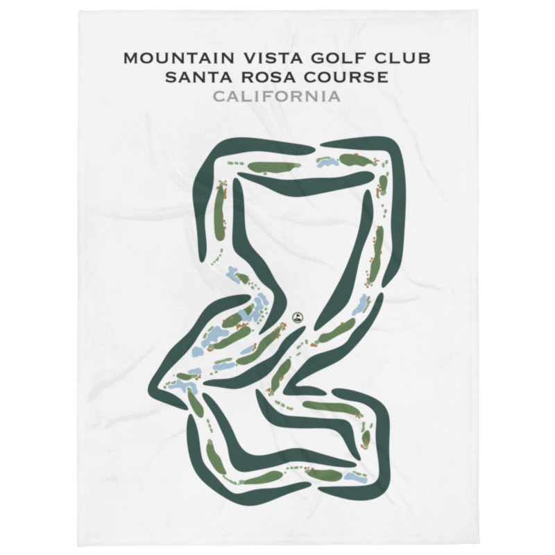 Mountain Vista Golf Club - Santa Rosa Course, California - Printed Golf Courses
