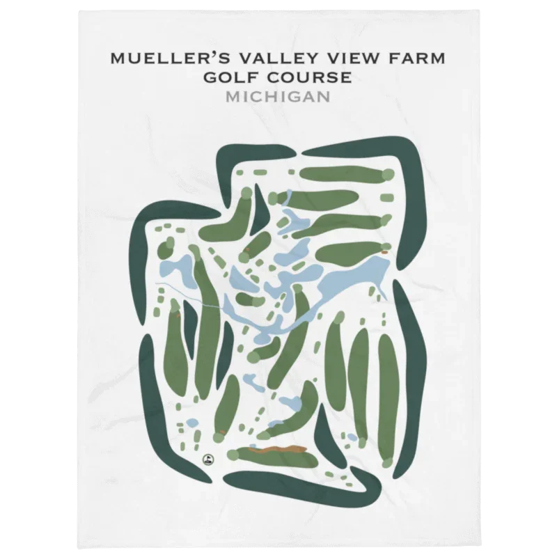 Mueller's Valley View Farm Golf Course, Michigan - Printed Golf Courses