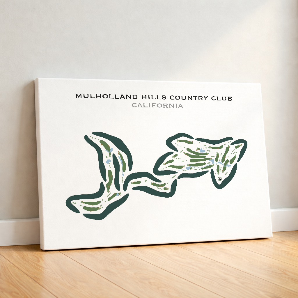 Mulholland Hills Country Club, California - Printed Golf Courses