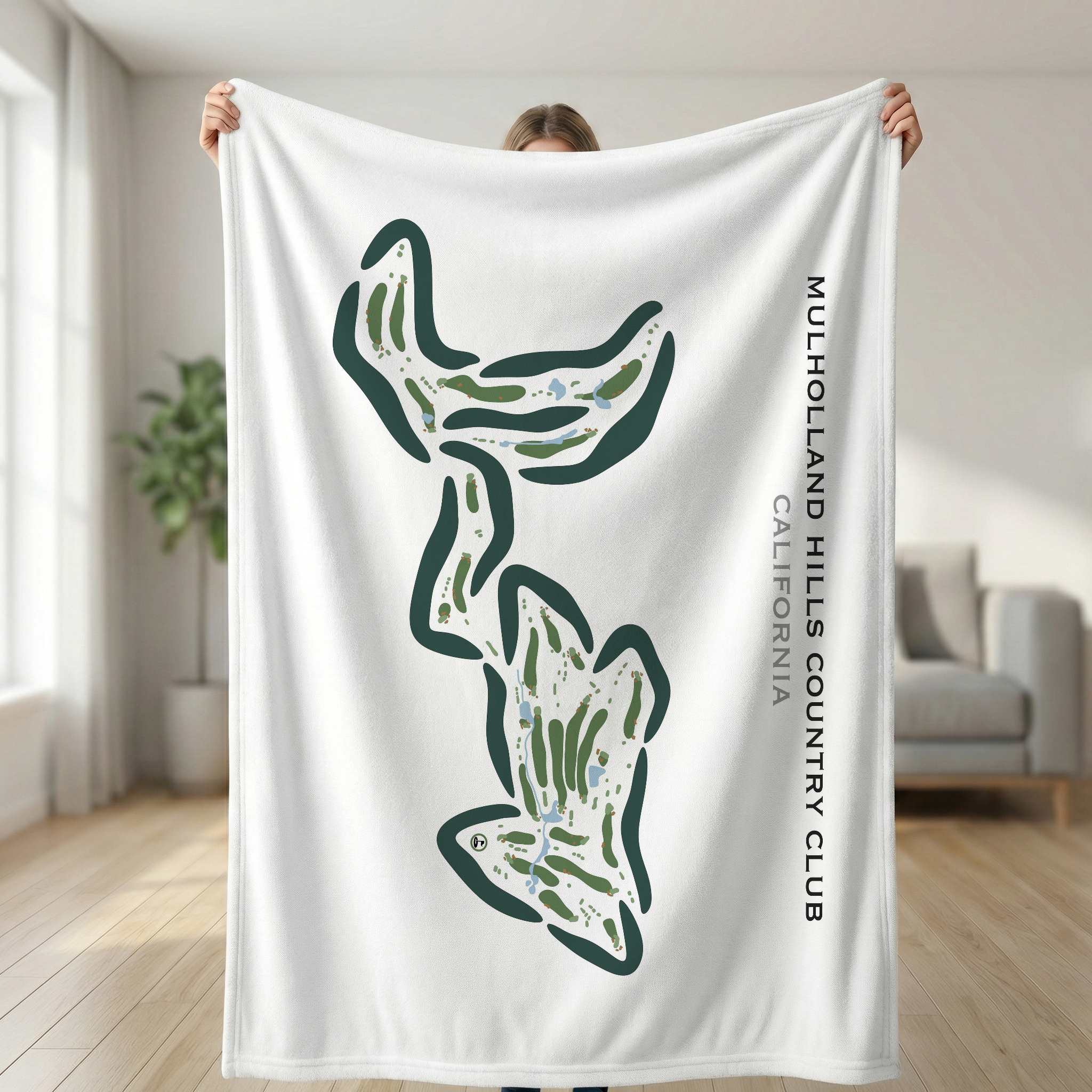 Mulholland Hills Country Club, California - Printed Golf Courses