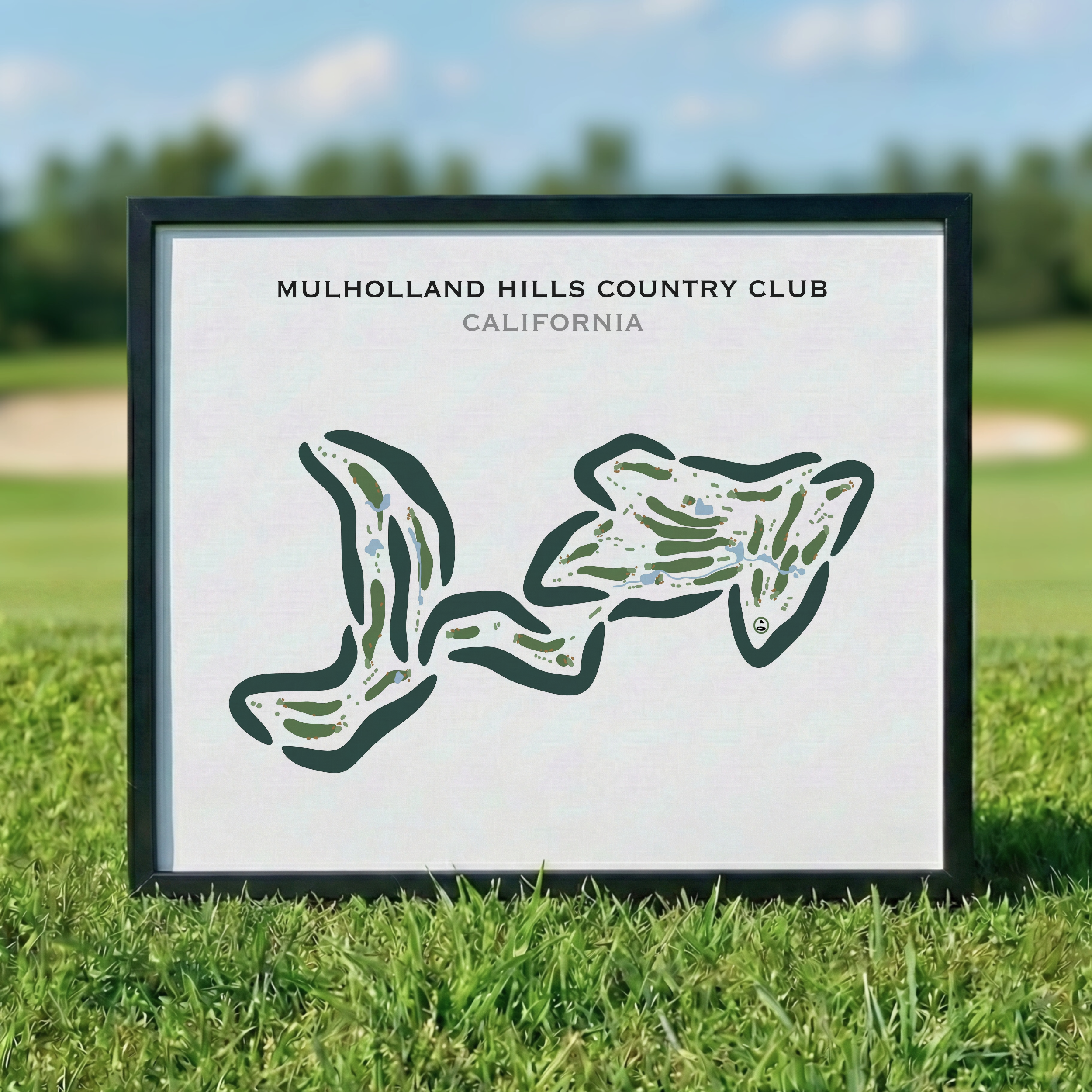 Mulholland Hills Country Club, California - Printed Golf Courses