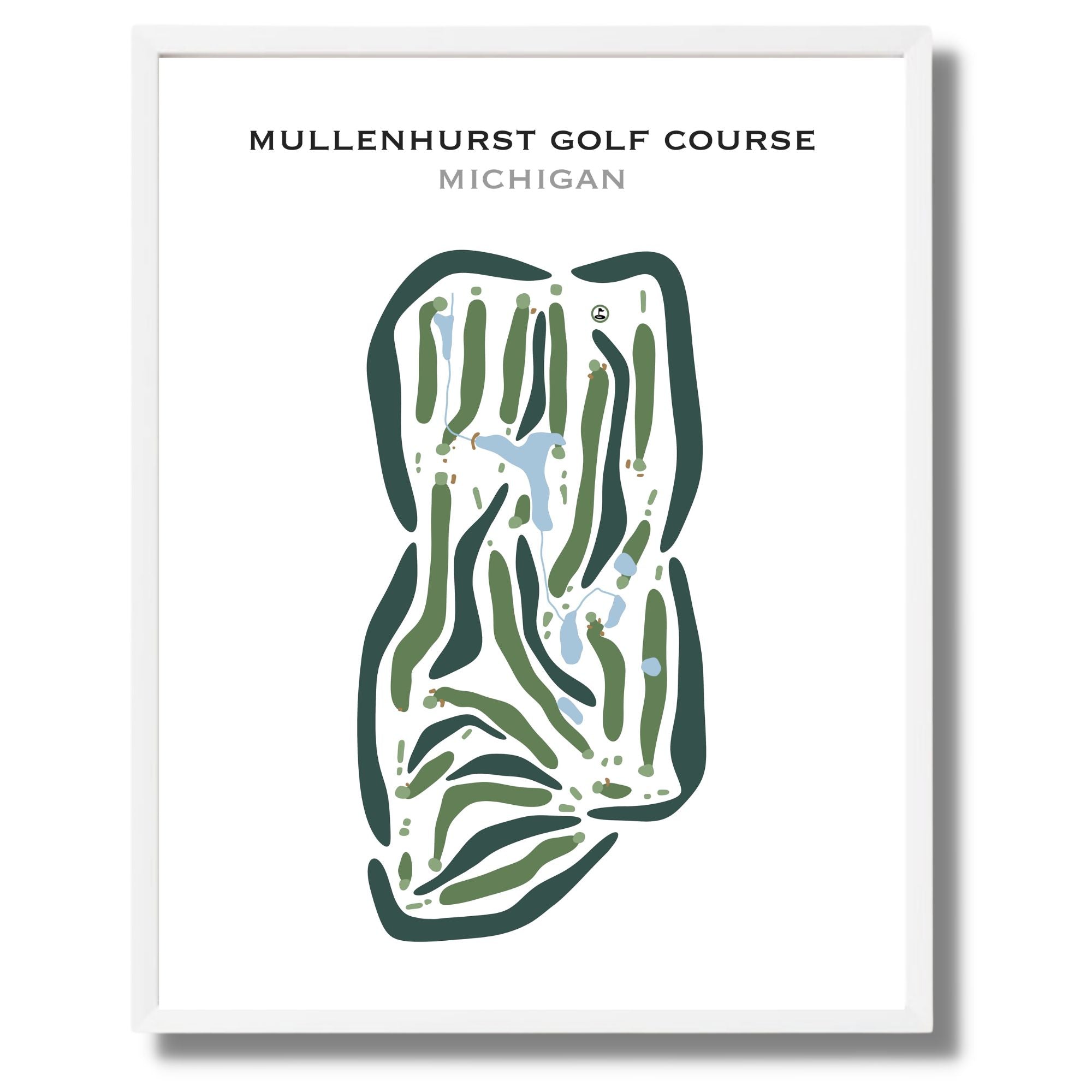 Mullenhurst Golf Course, Michigan - Printed Golf Courses