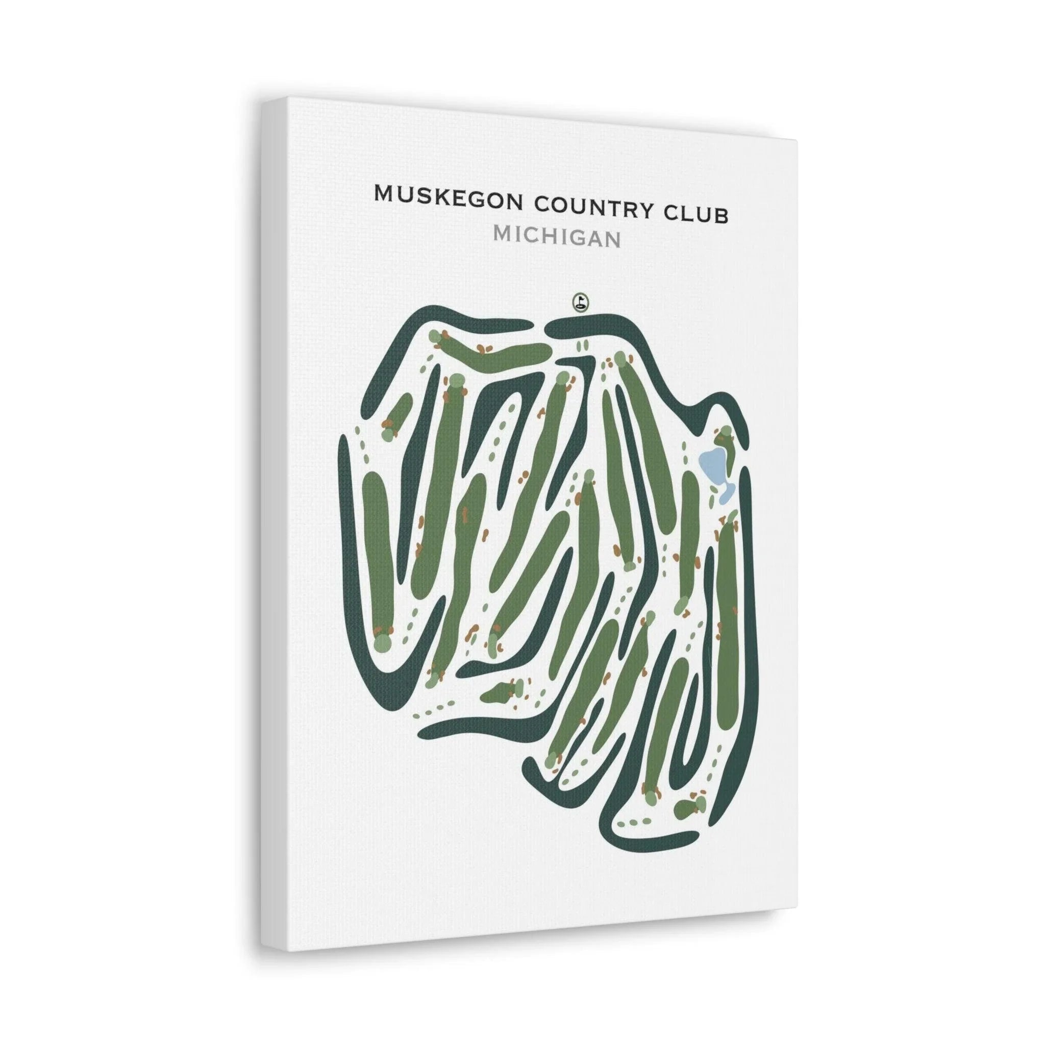 Muskegon Country Club, Michigan - Printed Golf Courses