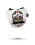 Mustache Sugar Skull - Mallet Putter Cover White