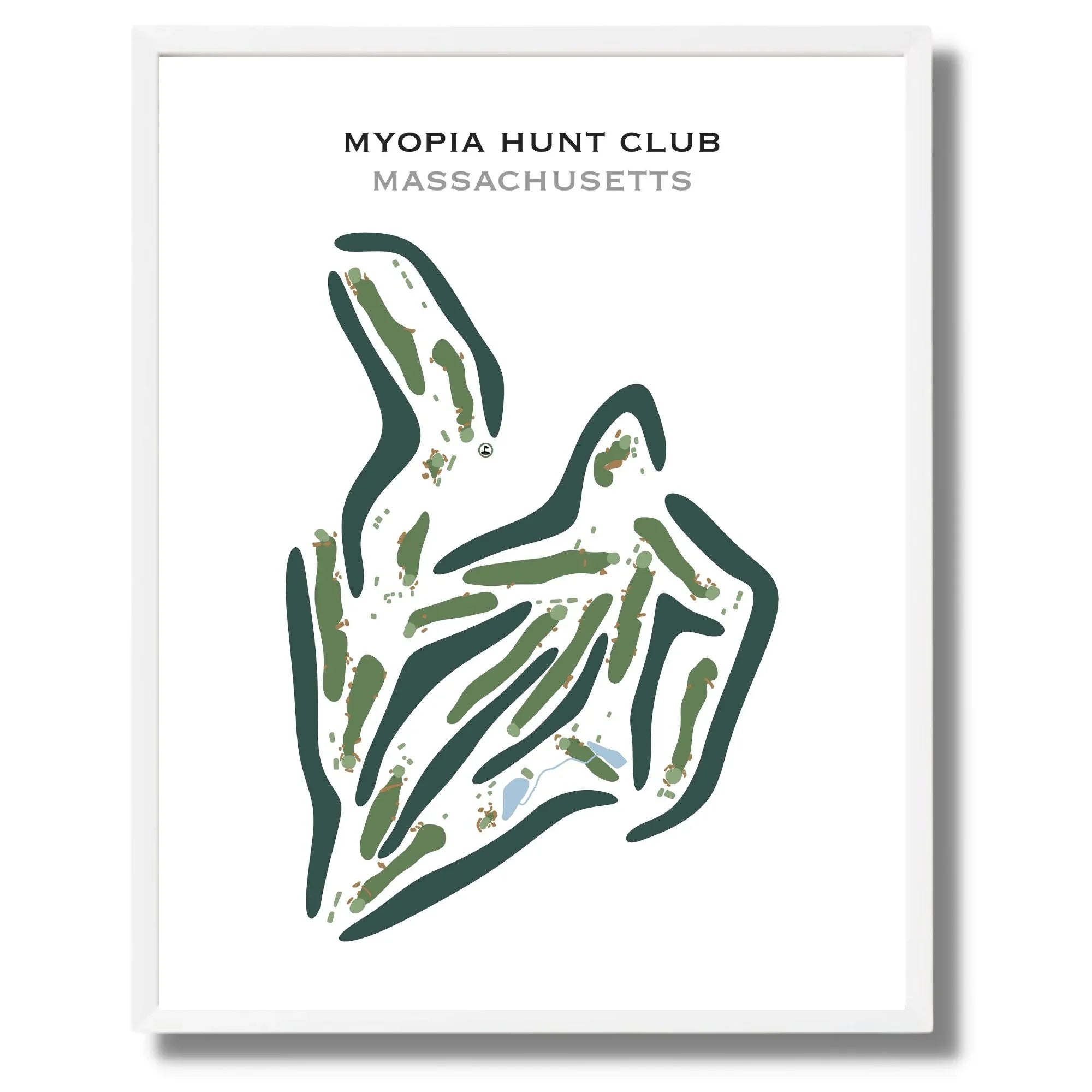 Myopia Hunt Club, Massachusetts - Printed Golf Course
