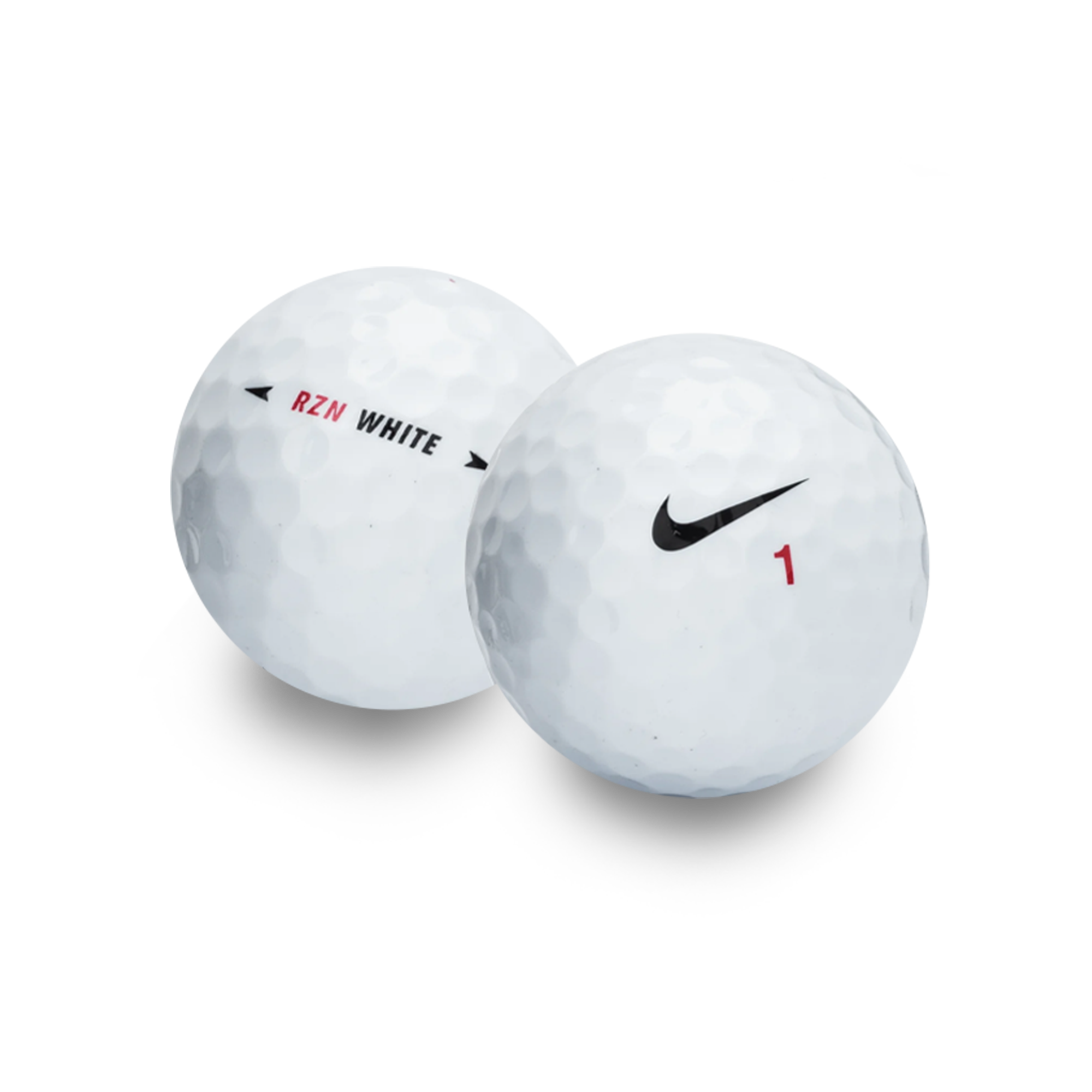 Used Nike RZN White Golf Balls - 1 Dozen