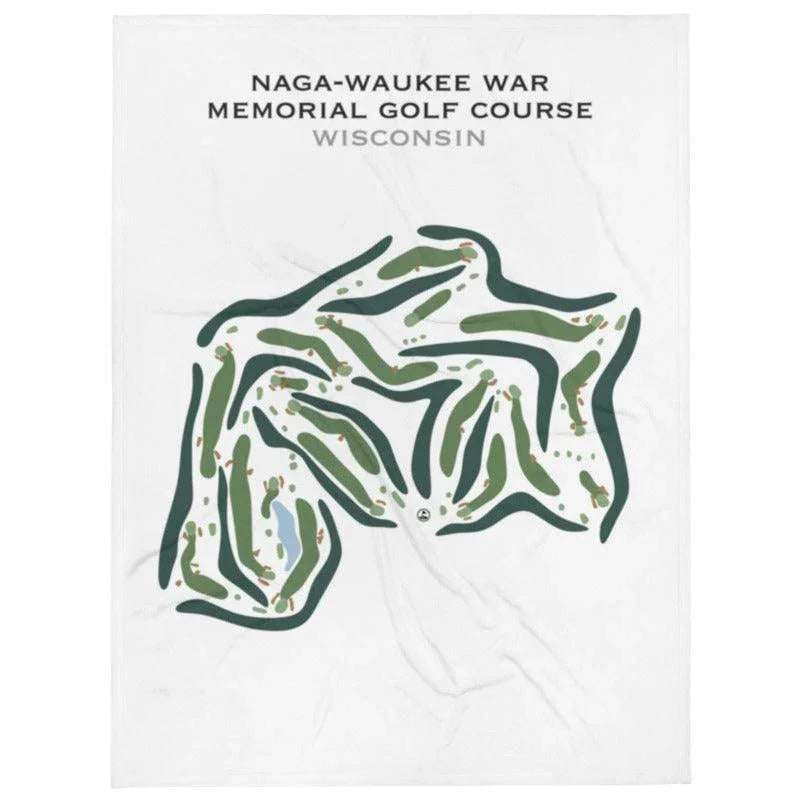 Naga-Waukee War Memorial Golf Course, Wisconsin - Printed Golf Course
