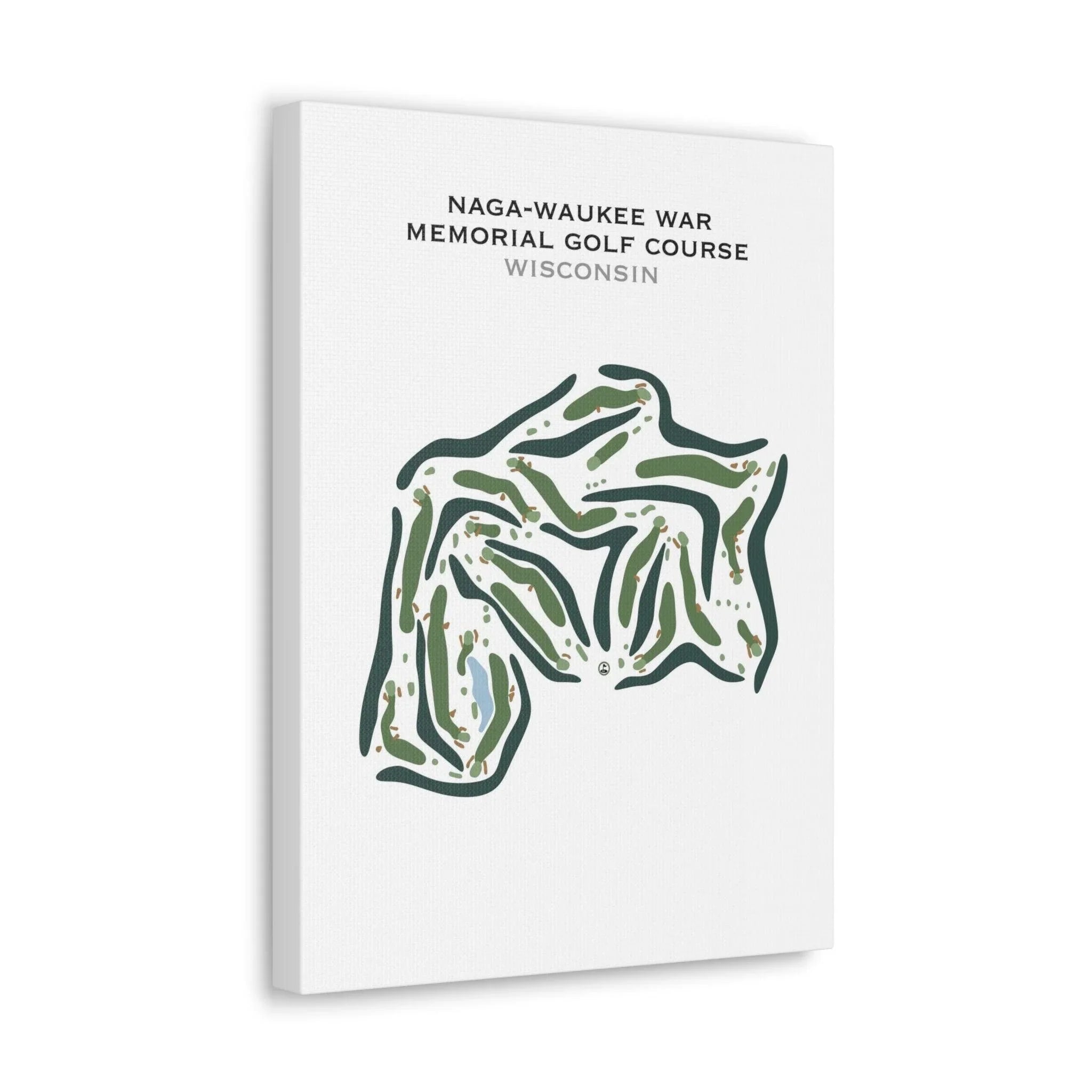 Naga-Waukee War Memorial Golf Course, Wisconsin - Printed Golf Course